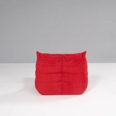 Ligne Roset by Michel Ducaroy Togo Red Footstool