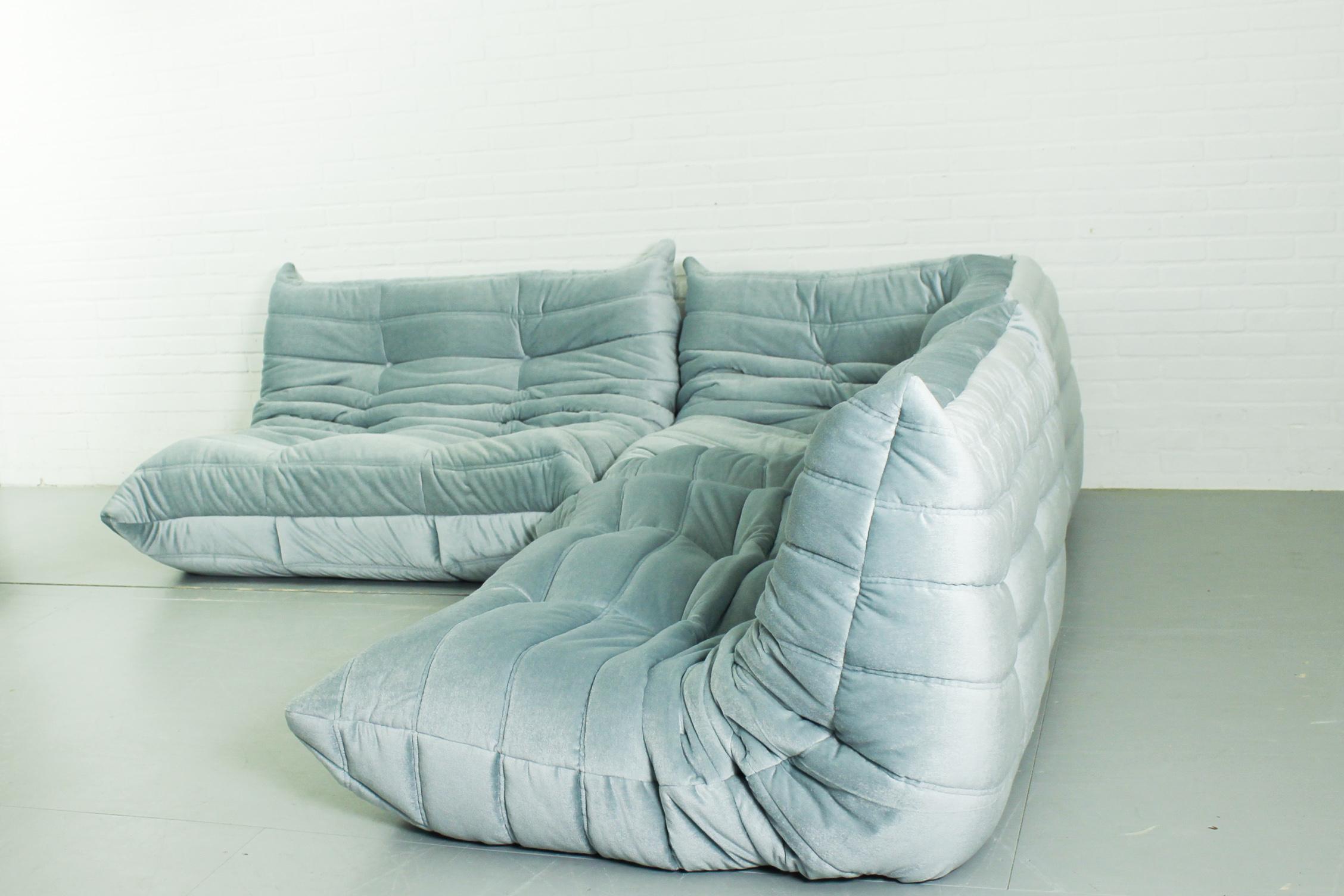 Ligne Roset by Michel Ducaroy Togo sofa, Set of 3 In Good Condition In Appeltern, Gelderland