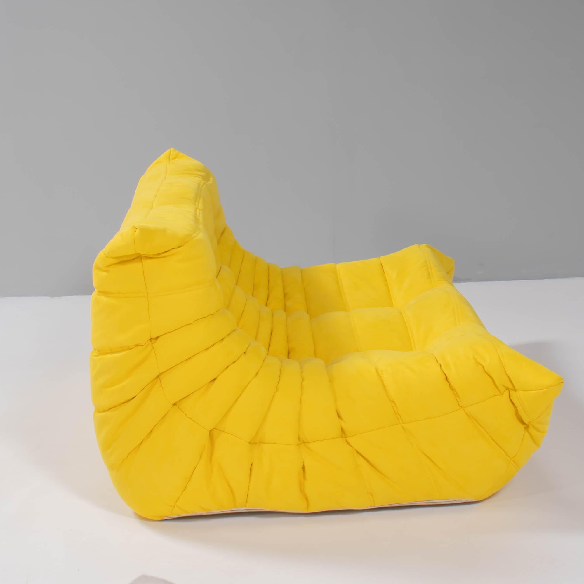 Ligne Roset by Michel Ducaroy Togo Yellow Modular Sofa, Set of Three For Sale 4