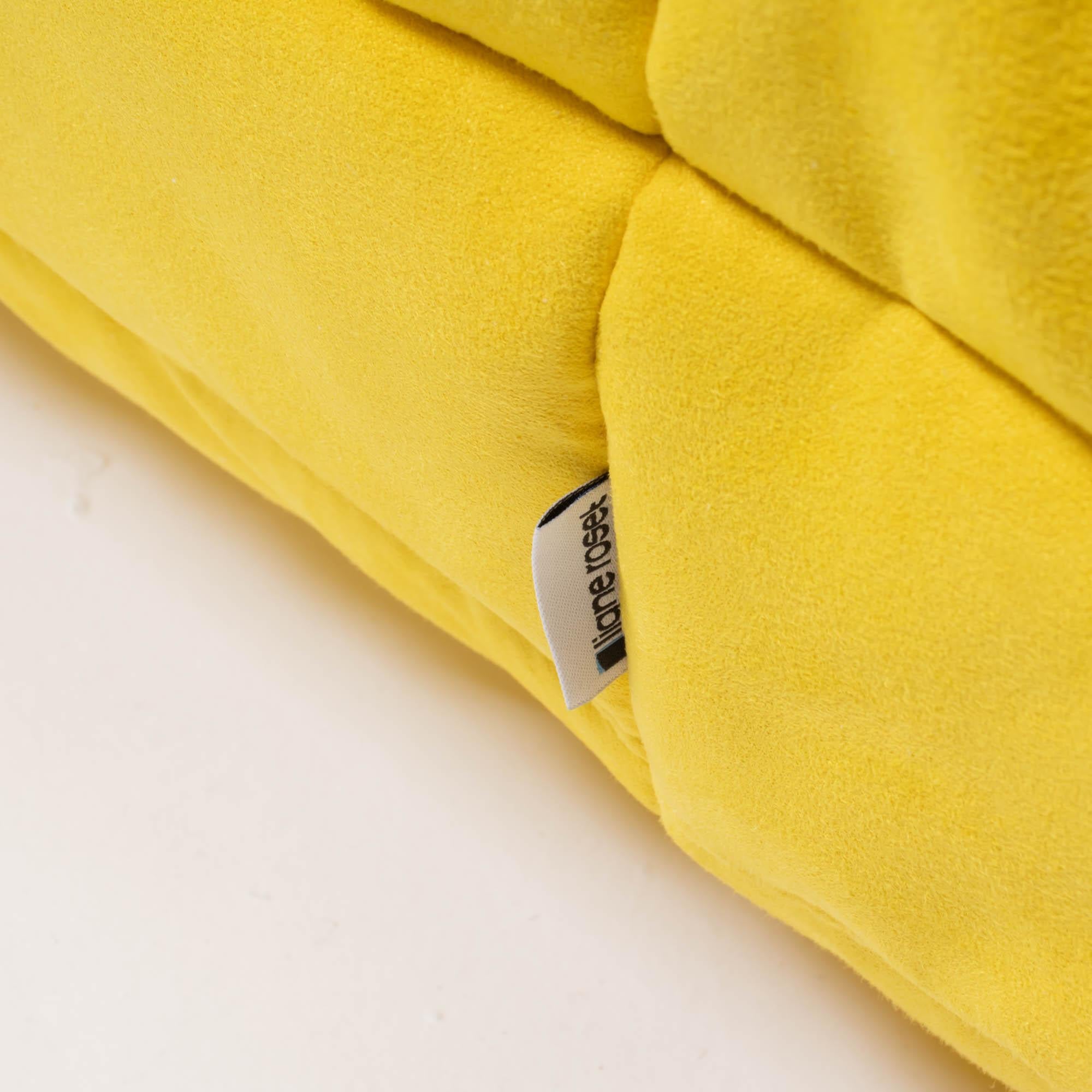 The iconic Togo sofa, originally designed by Michel Ducaroy for Ligne Roset in 1973 has become a design Classic.  This three-piece modular set is incredibly versatile and can be configured into one large corner sofa or split for a multitude of