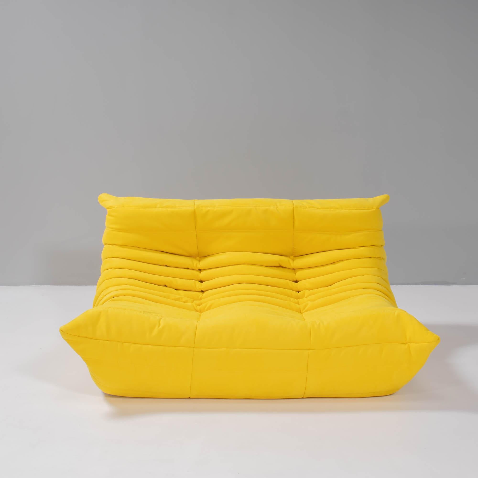 Ligne Roset by Michel Ducaroy Togo Yellow Modular Sofa, Set of Three For Sale 2