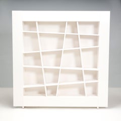 Ligne Roset von Peter Maly Lines, hängendes Regal-Bücherregal, weißer glänzender Lack