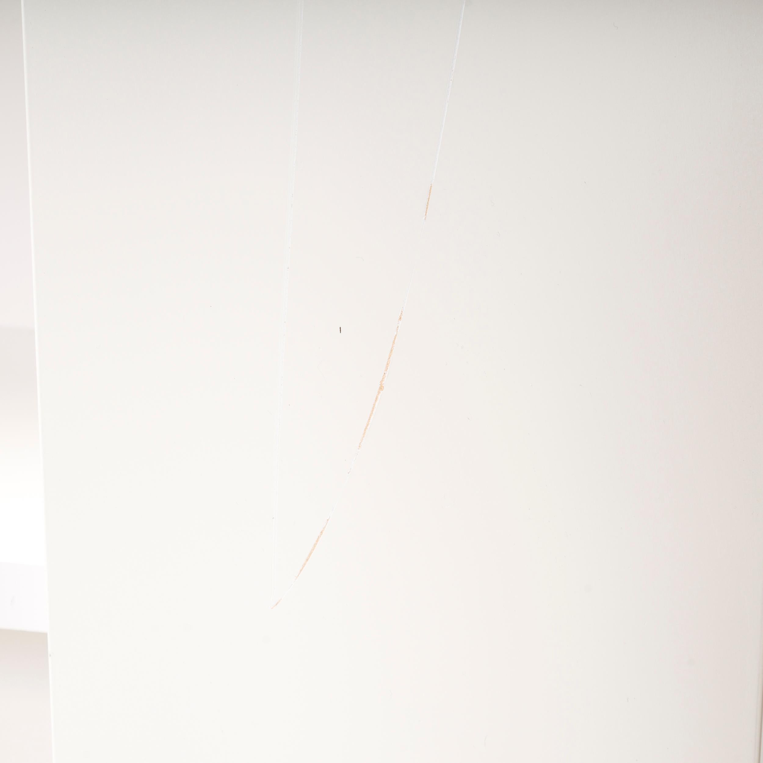 Ligne Roset By Peter Maly Lines Sloping Shelving Bookcase, White Glossy Lacquer 1