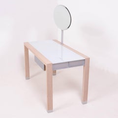 Ligne Roset by Peter Maly Lumeo White Dressing Table with Mirror