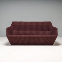 Ligne Roset by Ronan & Bouroullec Facett Brown Wool Faceted Sofa