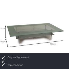 Ligne Roset Cailleres Glass Table Gray Coffee Table