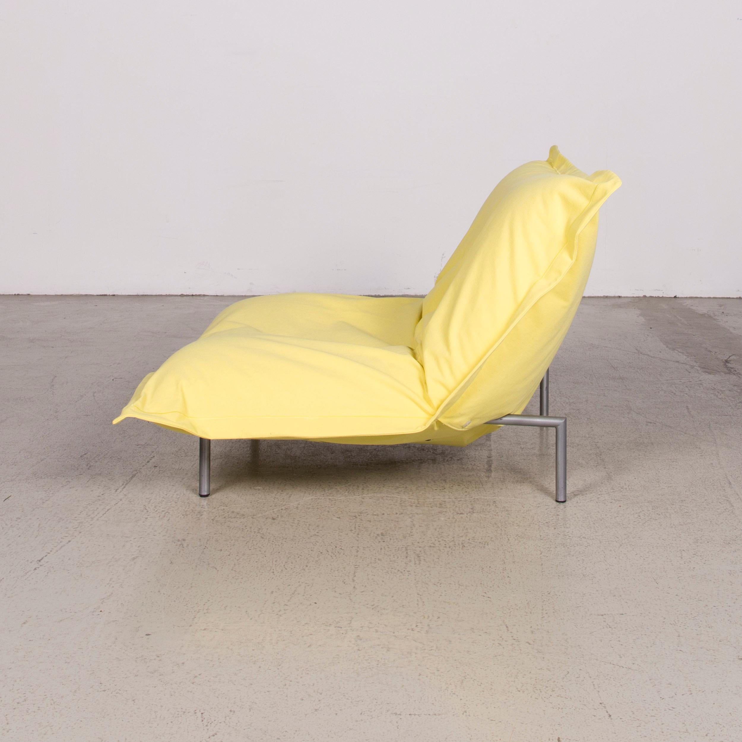 Ligne Roset Calin Designer Fabric Armchair Yellow Armchair 3