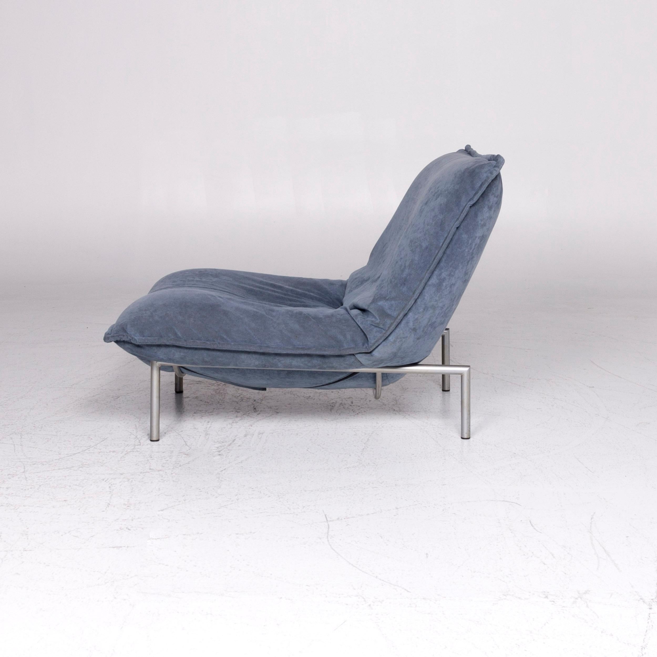 Ligne Roset Calin Designer Leather Armchair Blue Relax Function 5
