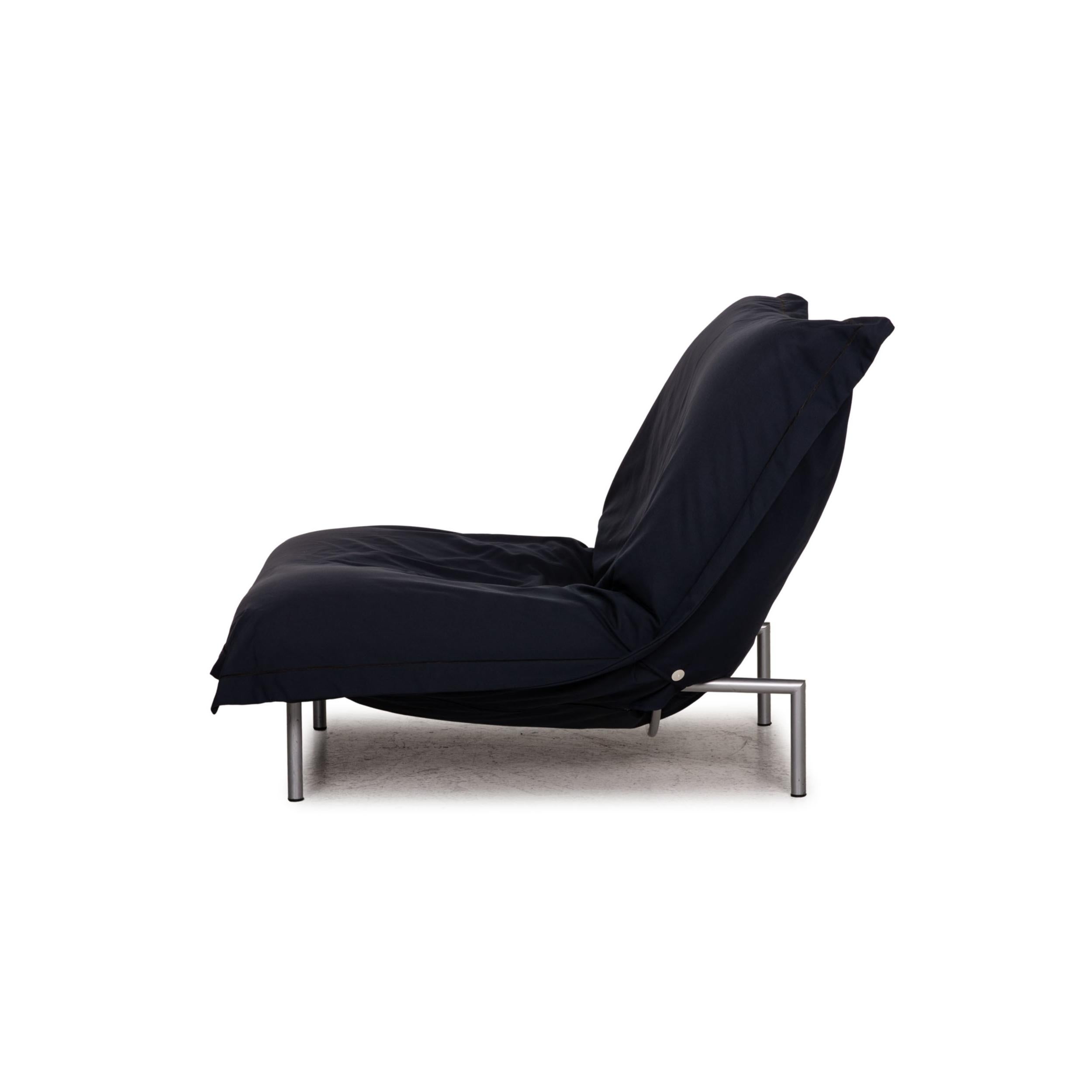 Ligne Roset Calin Fabric Armchair Blue Function Relax Function For Sale 5