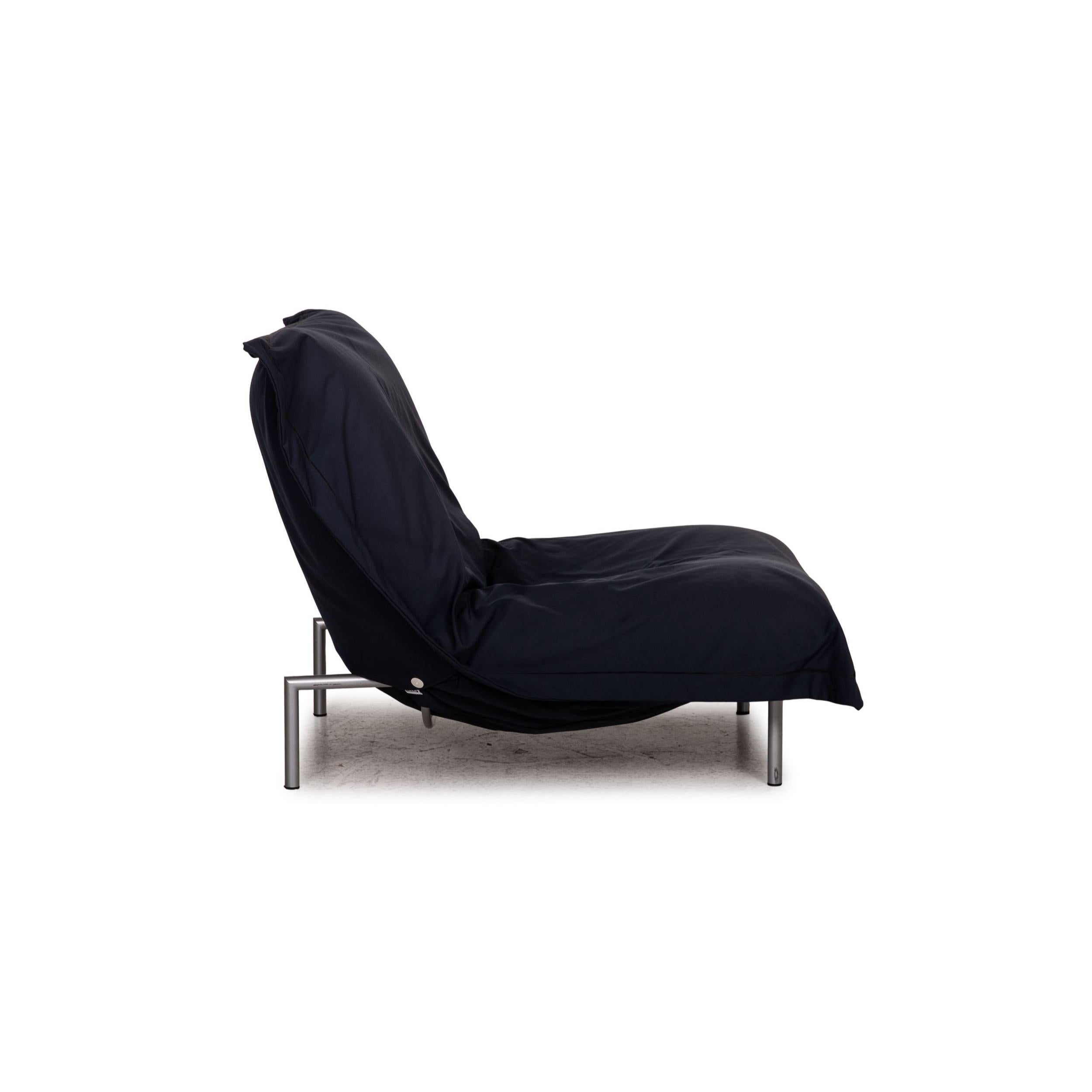 Ligne Roset Calin Fabric Armchair Blue Function Relax Function For Sale 3