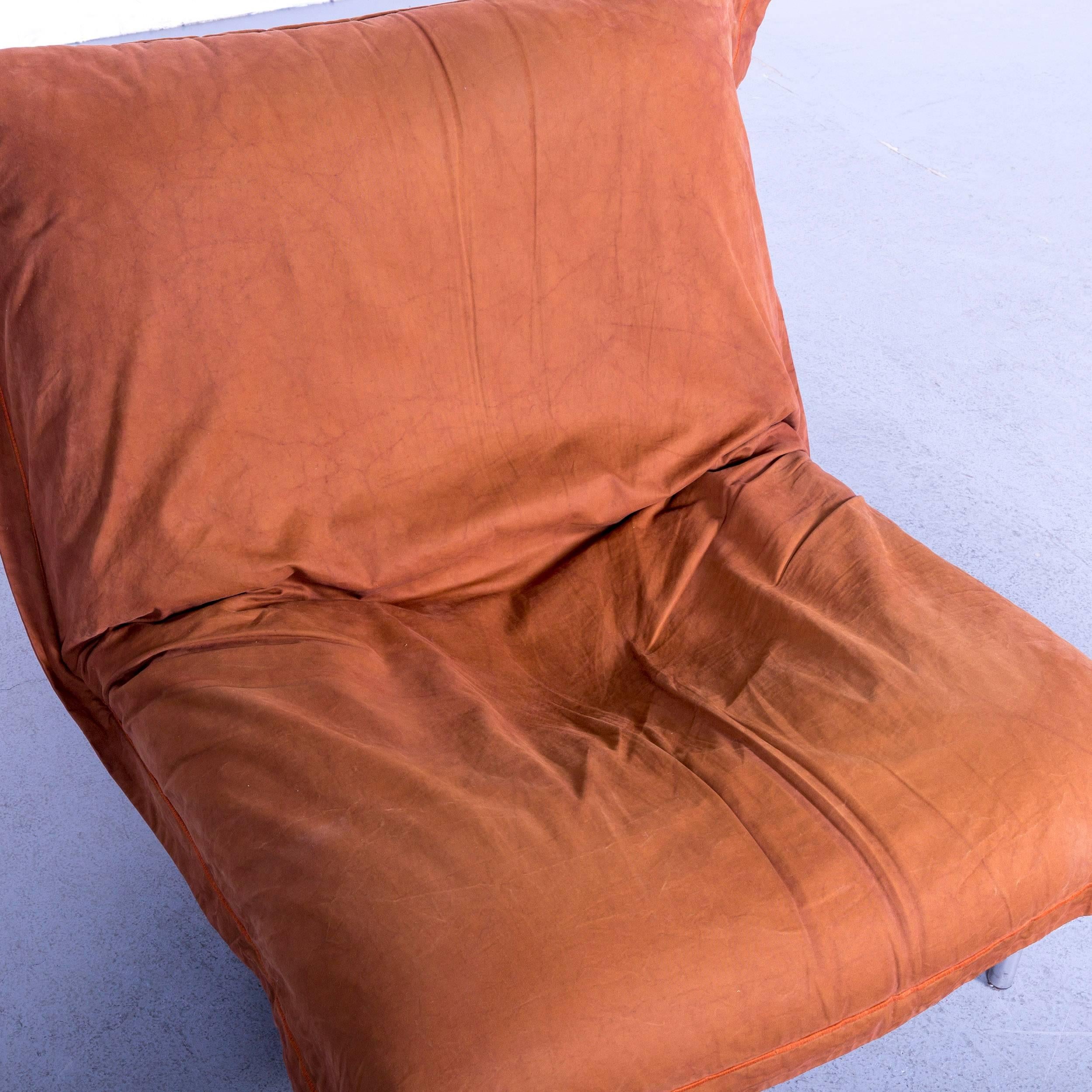 Ligne Roset Calin Fabric Chair Brown One-Seat Couch In Fair Condition In Cologne, DE