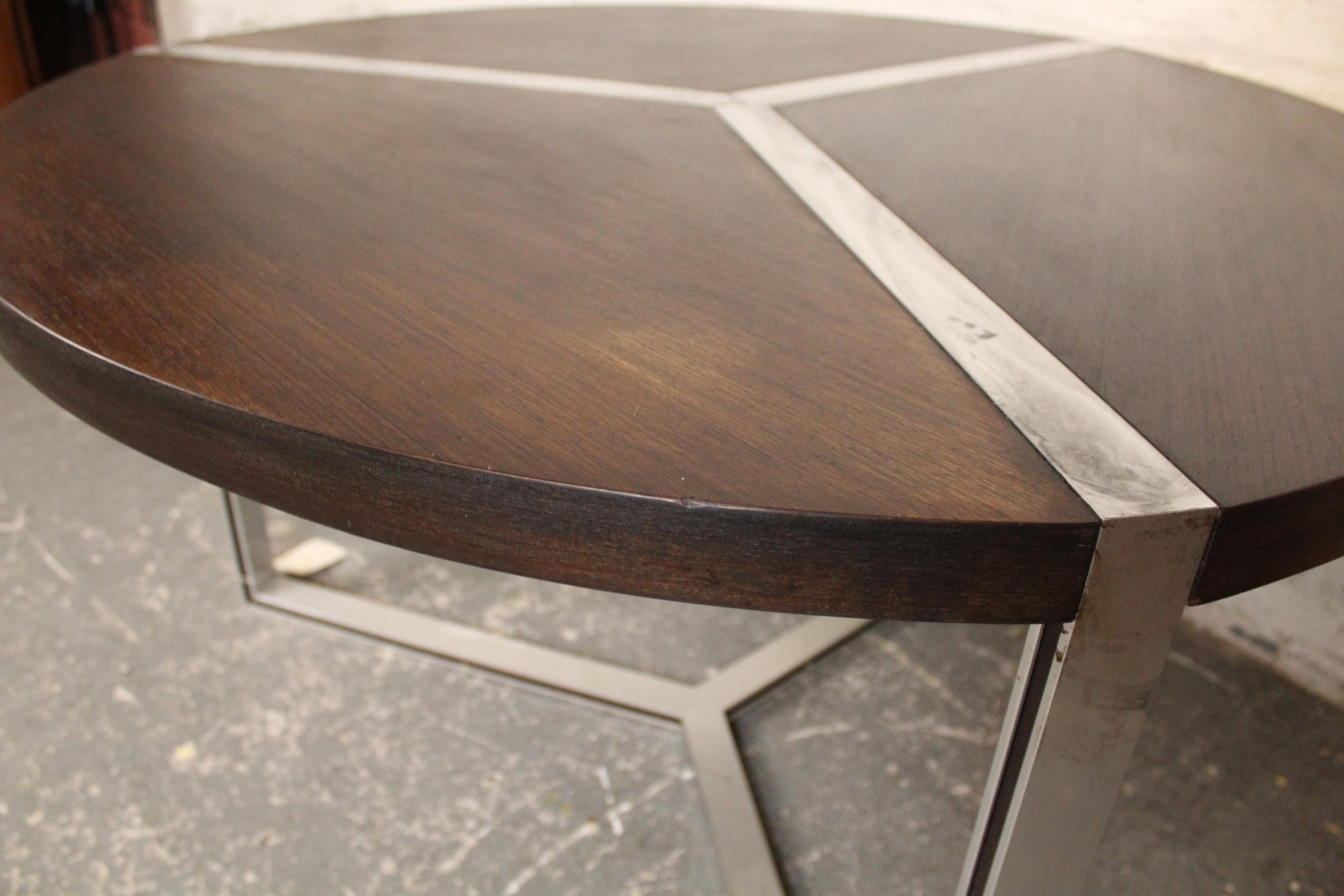 Mid-Century Modern Ligne Roset Circular Dining Table For Sale