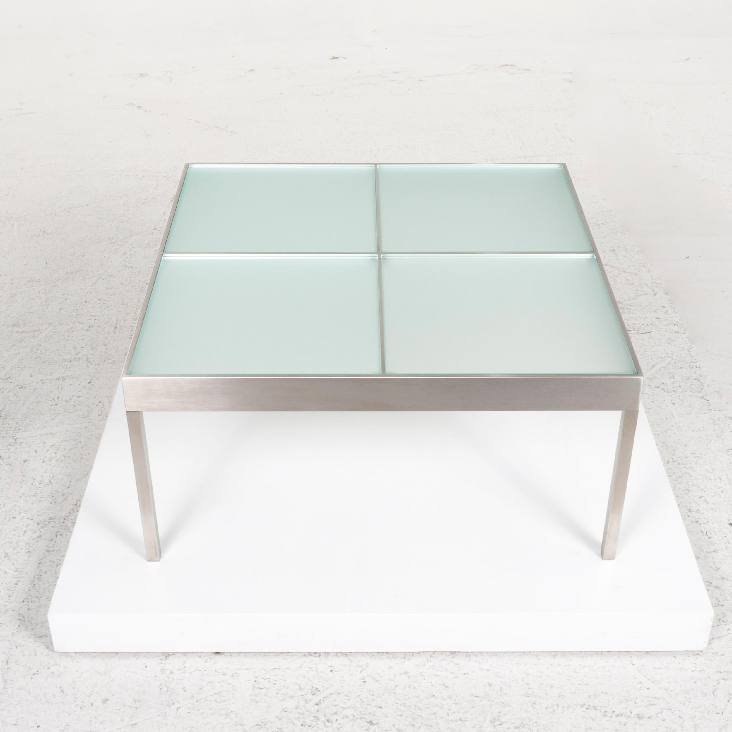 Ligne Roset Damier Glass Coffee Table Square In Excellent Condition In Cologne, DE