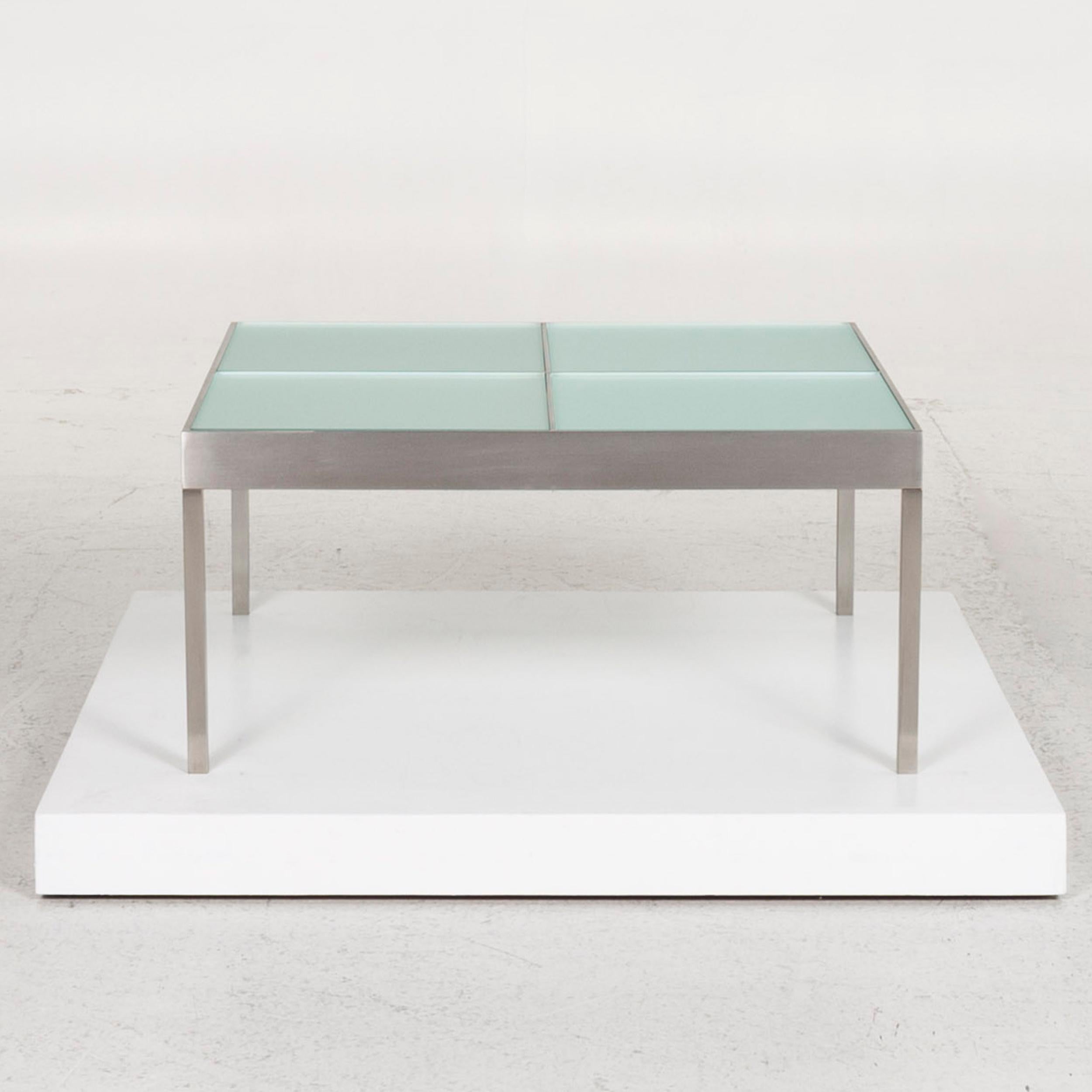 Ligne Roset Damier Glass Coffee Table Square For Sale 1