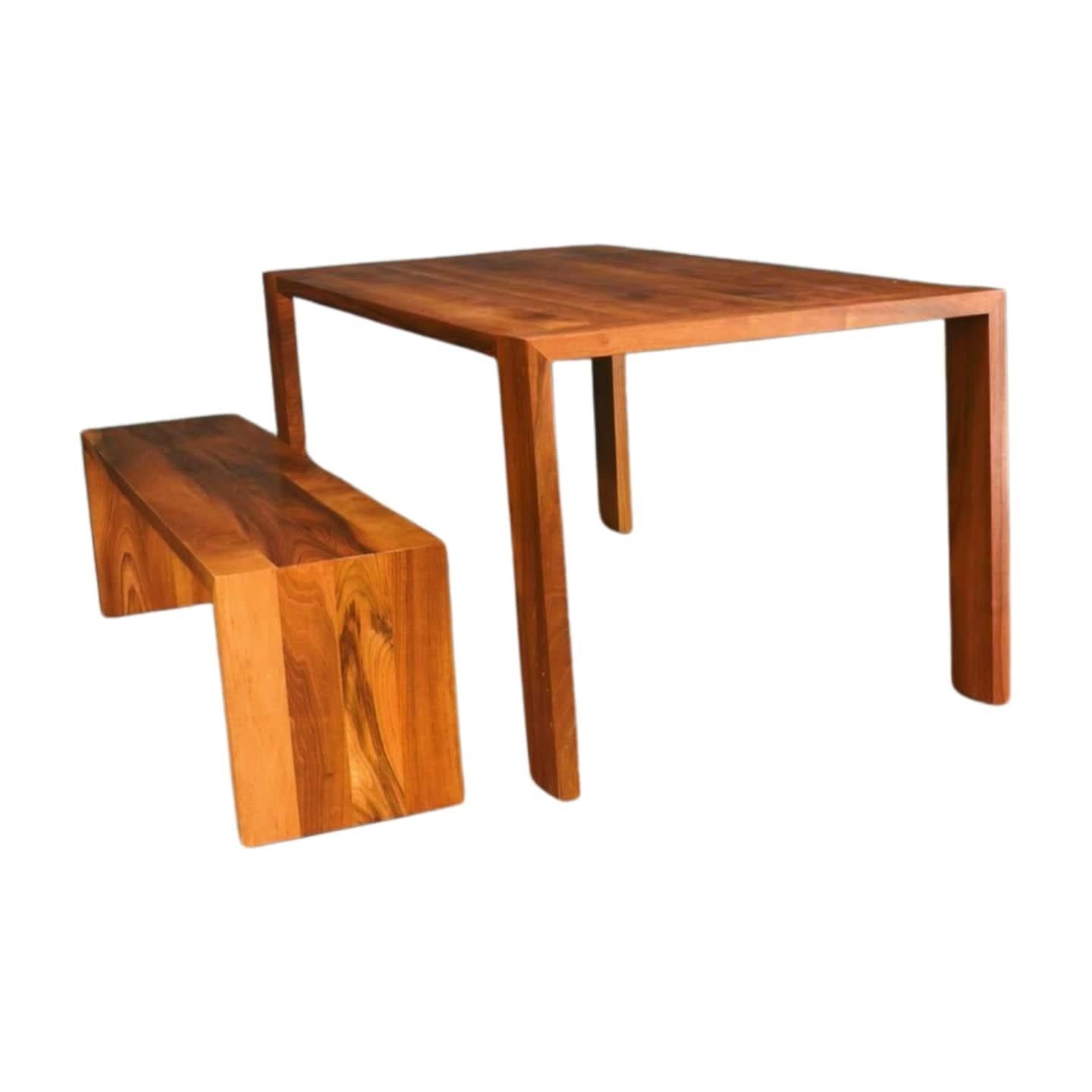 French Ligne Roset Eaton Dining Table and Bench