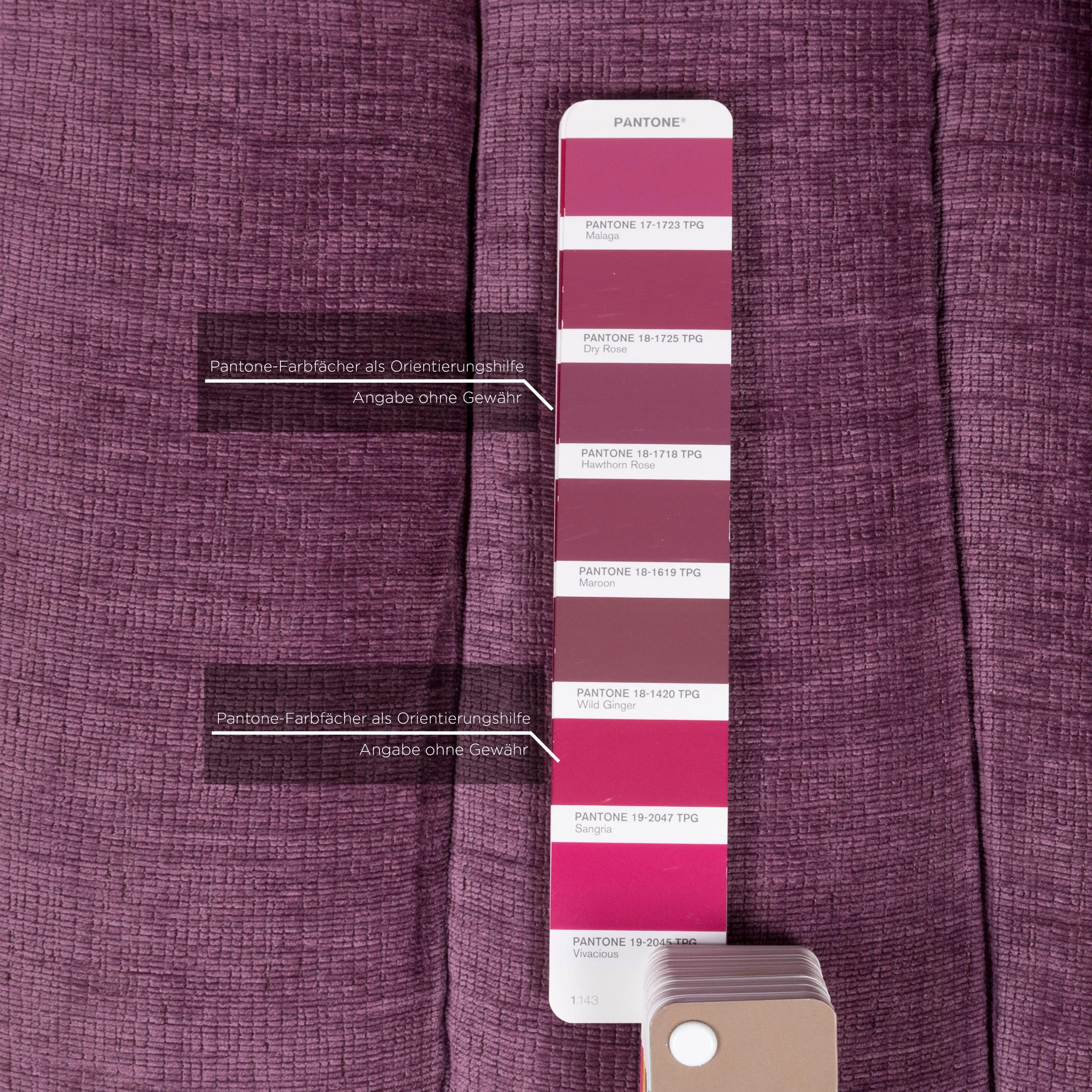 Modern Ligne Roset Fabric Armchair Purple For Sale