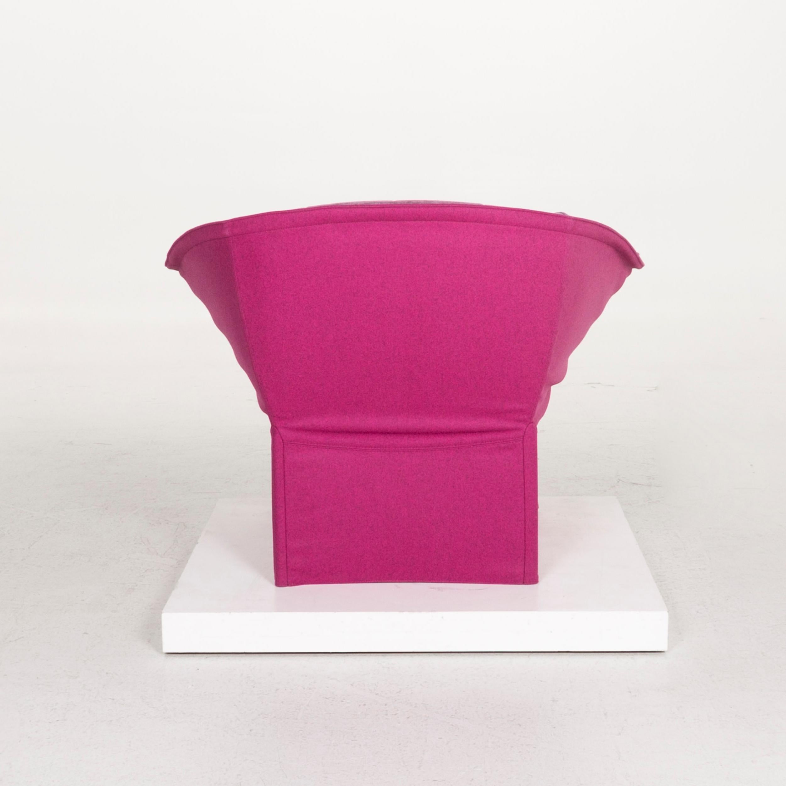 Ligne Roset Fabric Armchair Purple For Sale 3