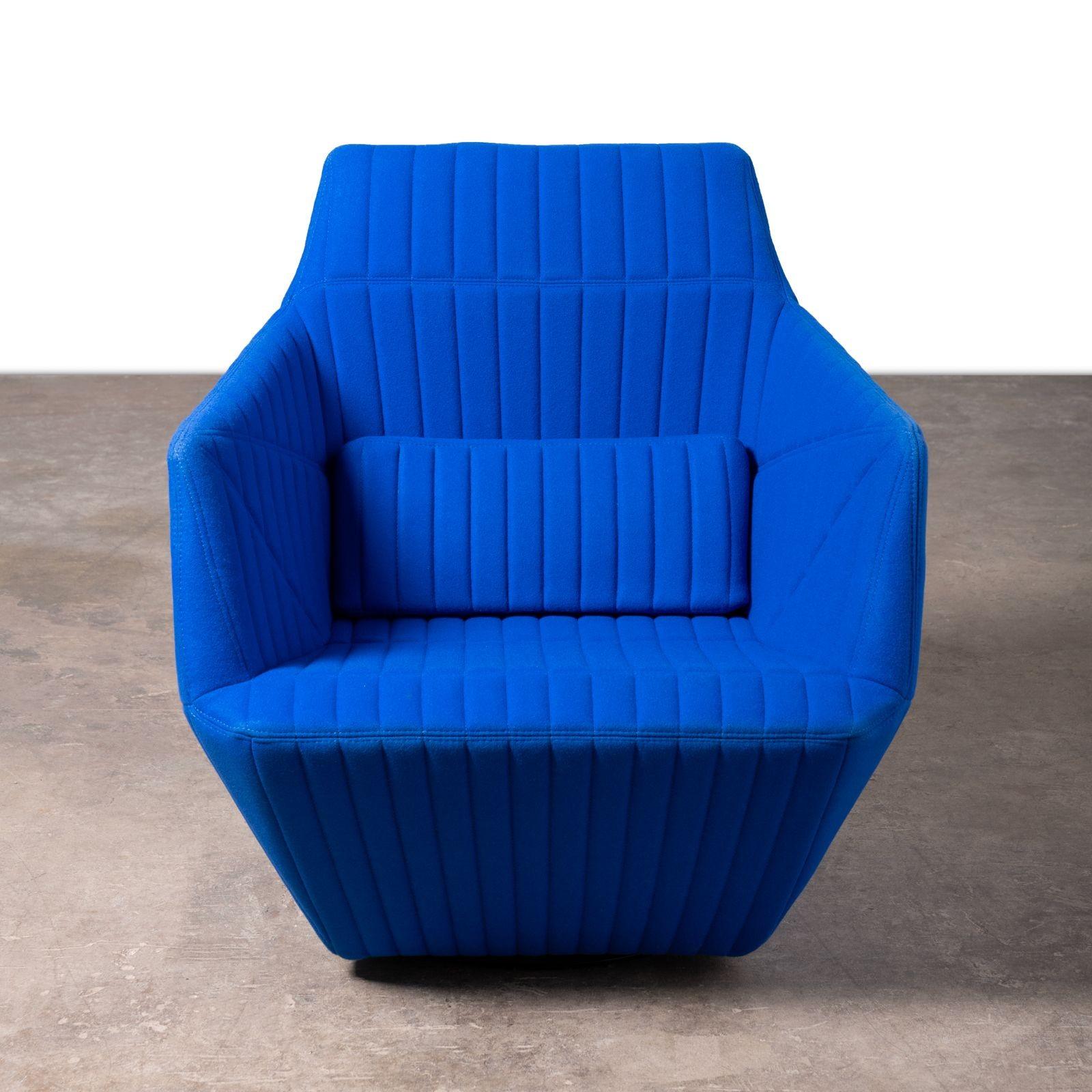 royal blue swivel chair