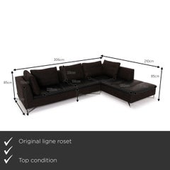 Ligne Roset Feng Leather Sofa Corner Sofa Fabric