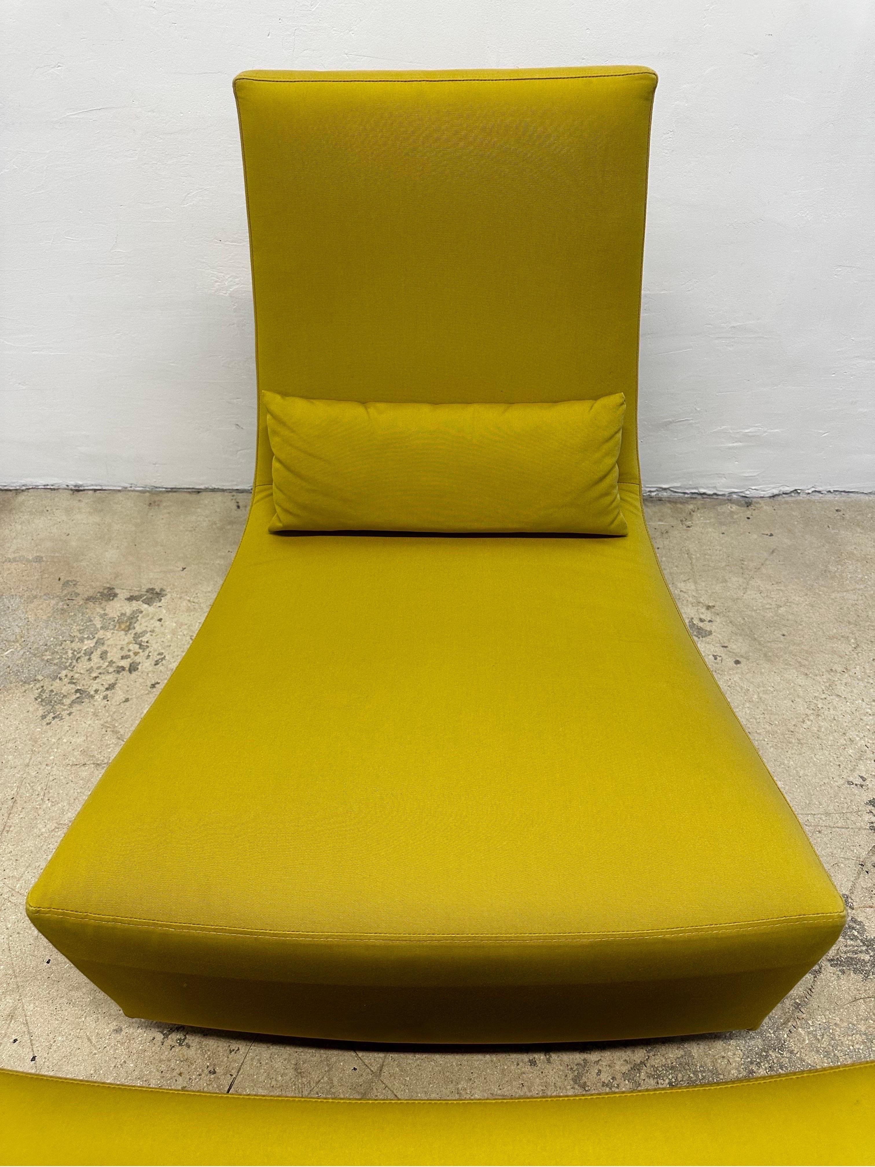 20th Century Ligne Roset Fireside “Neo” Lounge Rocking Chair and Footrest For Sale