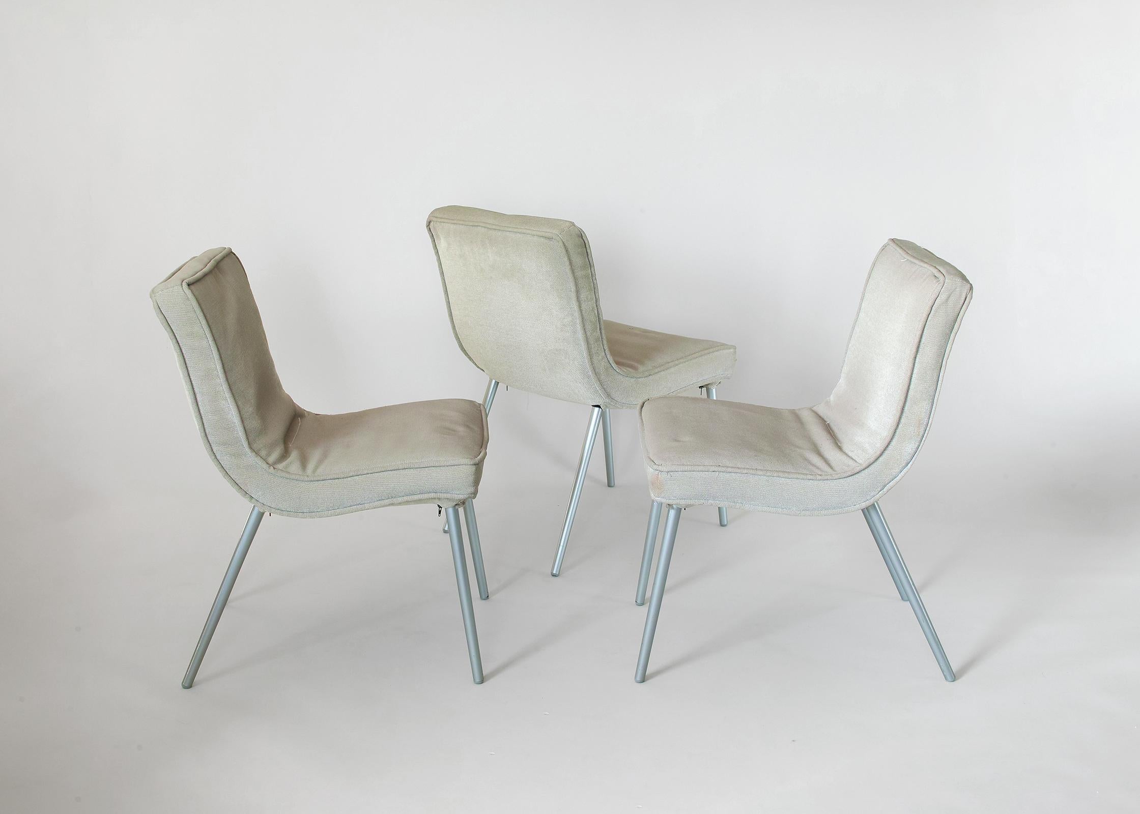 Ligne Roset French Modern Dining Chairs Attributed to Christain Werner 12