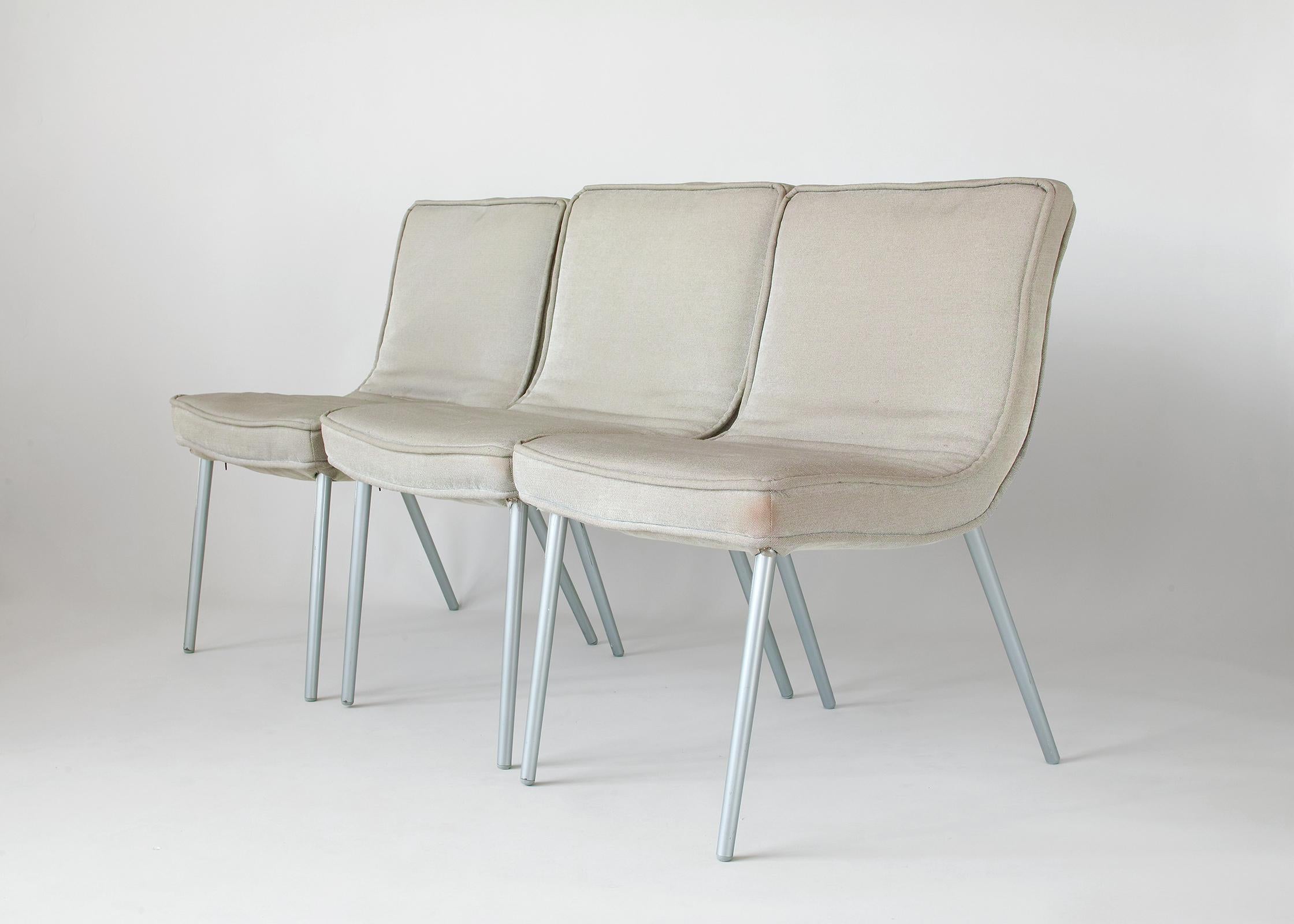 Ligne Roset French Modern Dining Chairs Attributed to Christain Werner 1