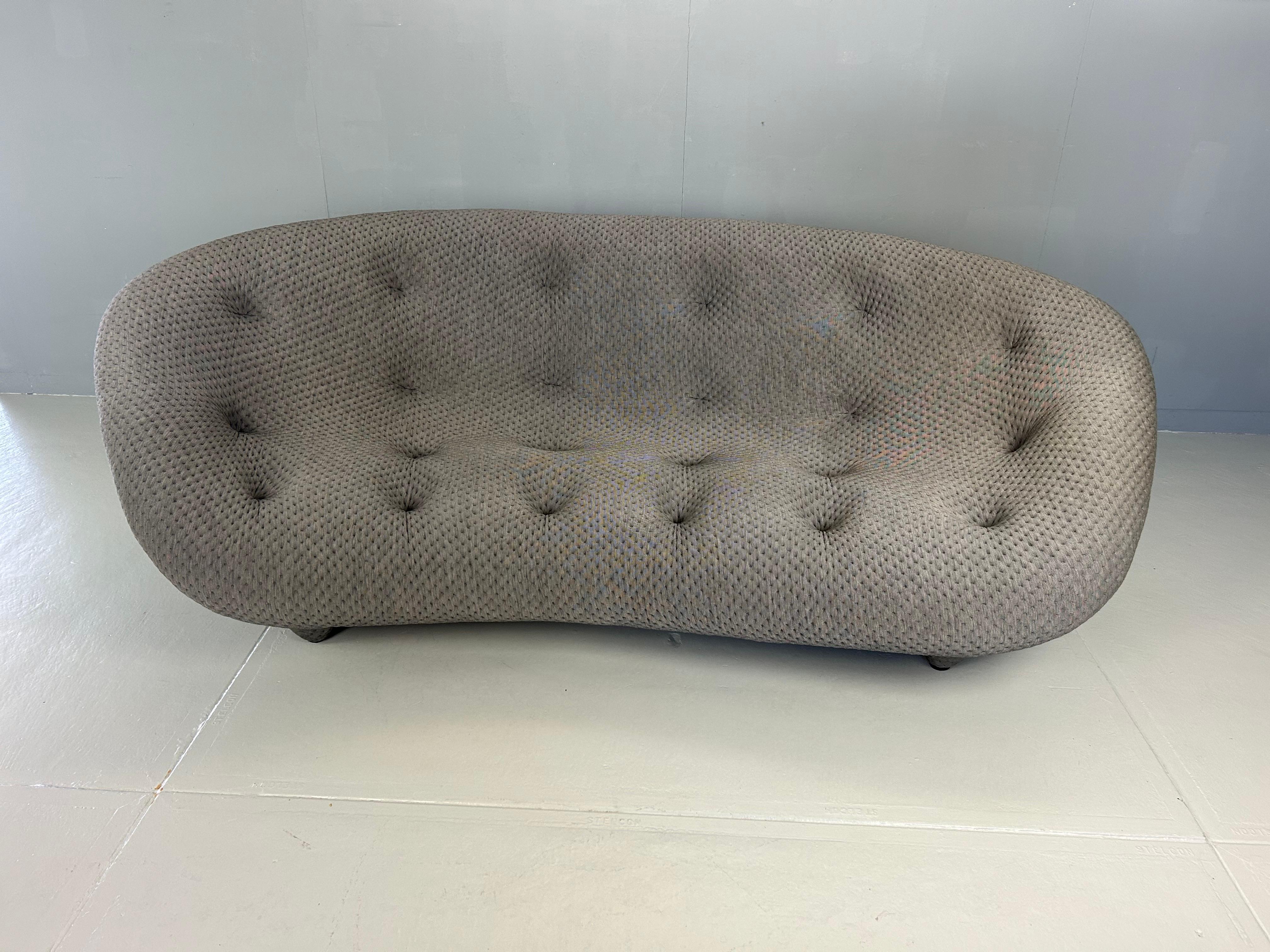 Fabric Ligne Roset High Back Magenta Ploum Sofa by Ronan & Erwan Bouroullec
