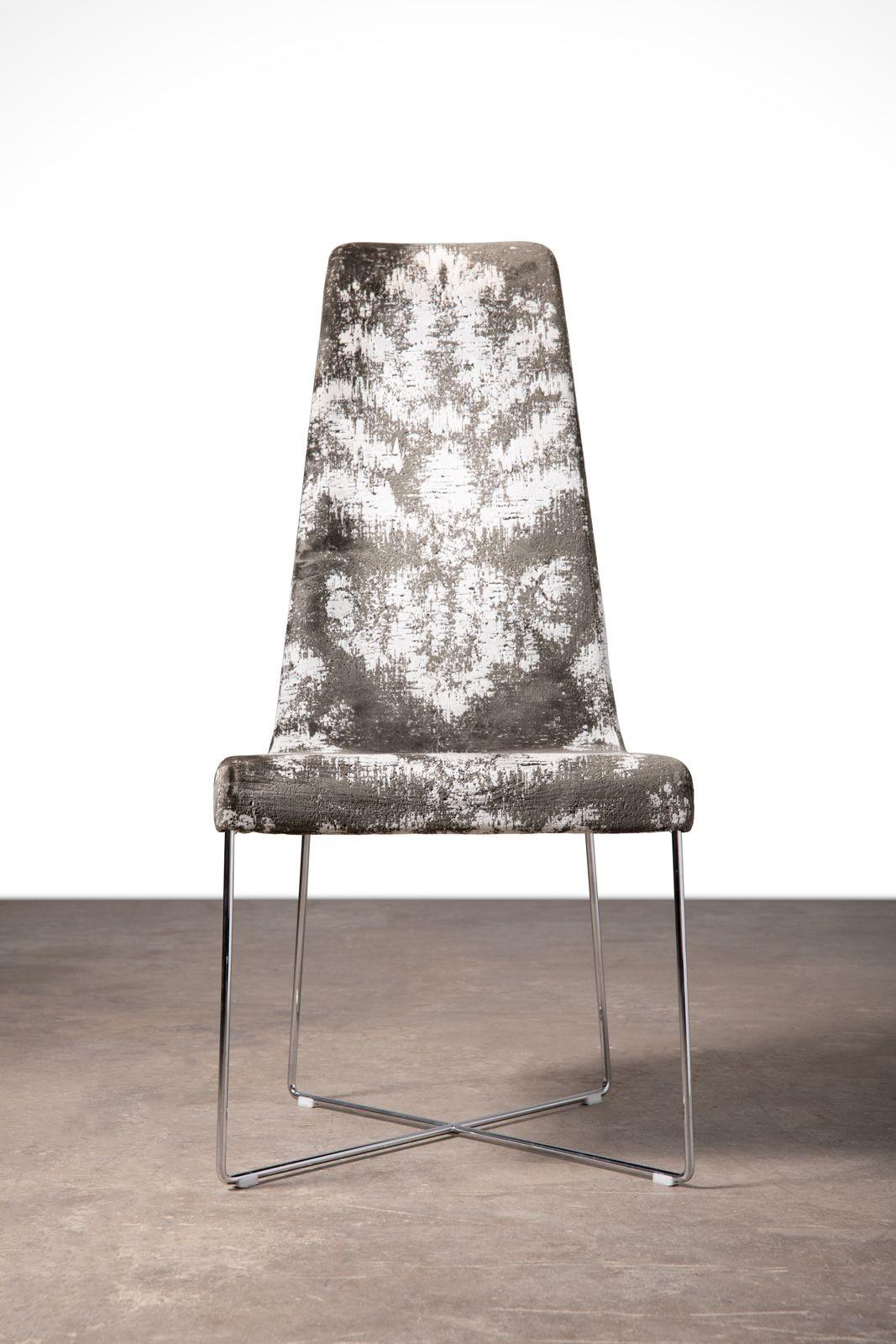 Paire de chaises pantoufles Ligne Roset de SODA Design en chenille jacquard en vente 5