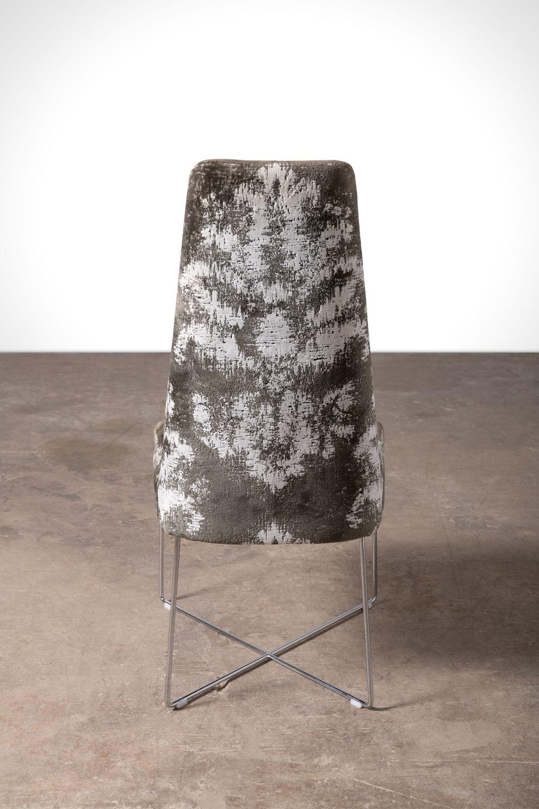 Paire de chaises pantoufles Ligne Roset de SODA Design en chenille jacquard en vente 1