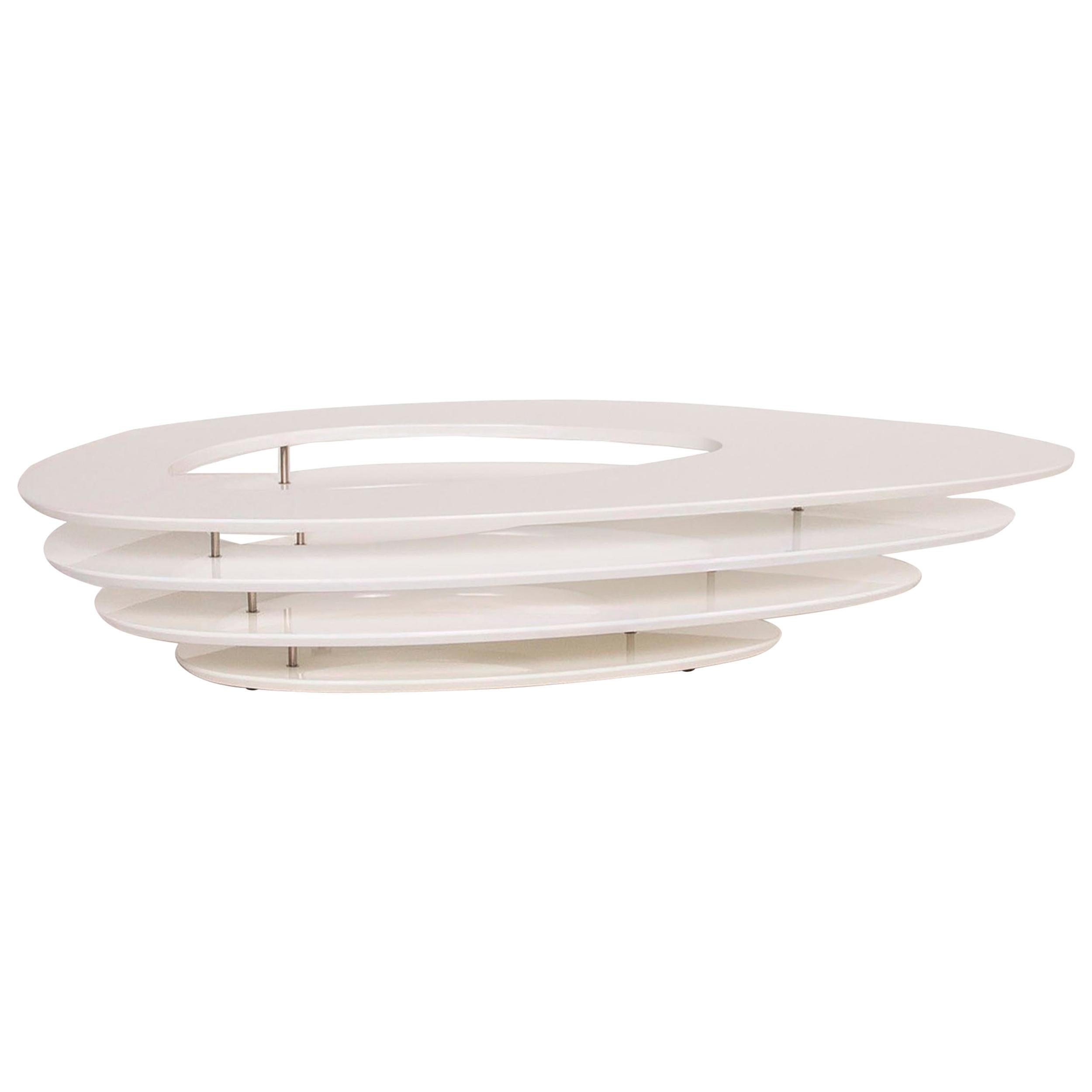 Ligne Roset Interstice Plastic Table White Coffee Table For Sale
