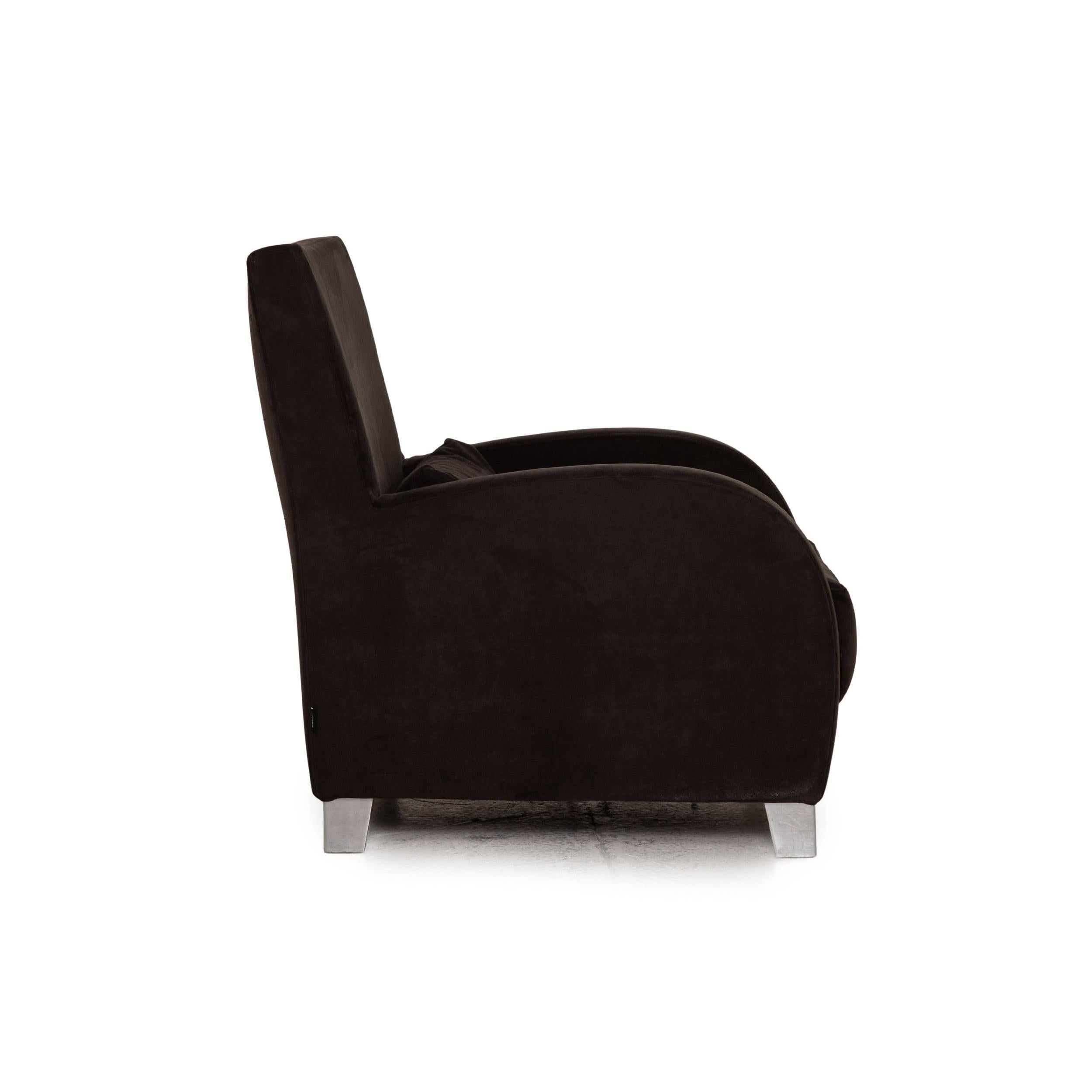 Ligne Roset Jonathan Fabric Sessel Dunkelbraun Loungesessel (21. Jahrhundert und zeitgenössisch) im Angebot