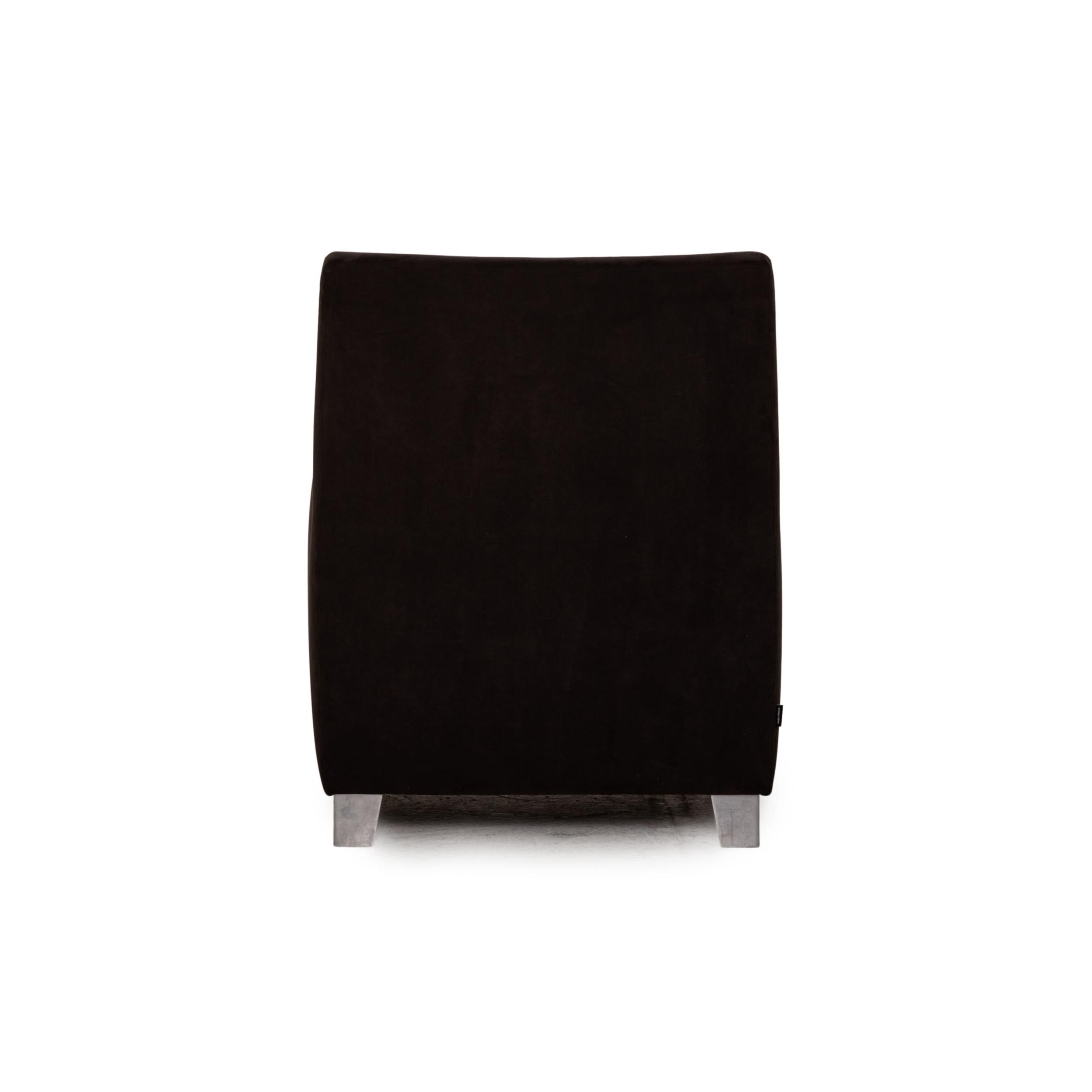 Ligne Roset Jonathan Fabric Sessel Dunkelbraun Loungesessel (Stoff) im Angebot
