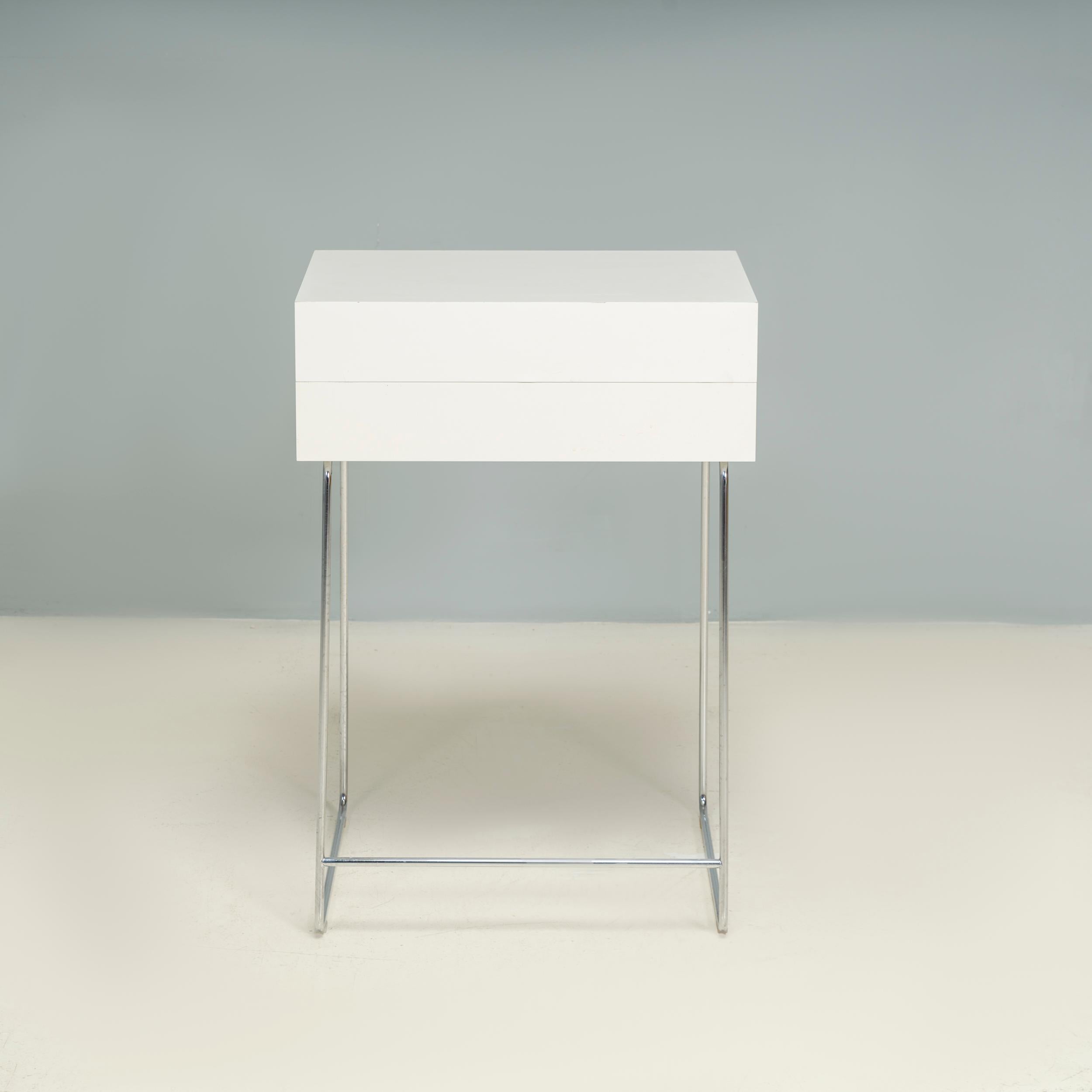 French Ligne Roset by Julie Pfligersdorffer White Poms Compact Desk For Sale