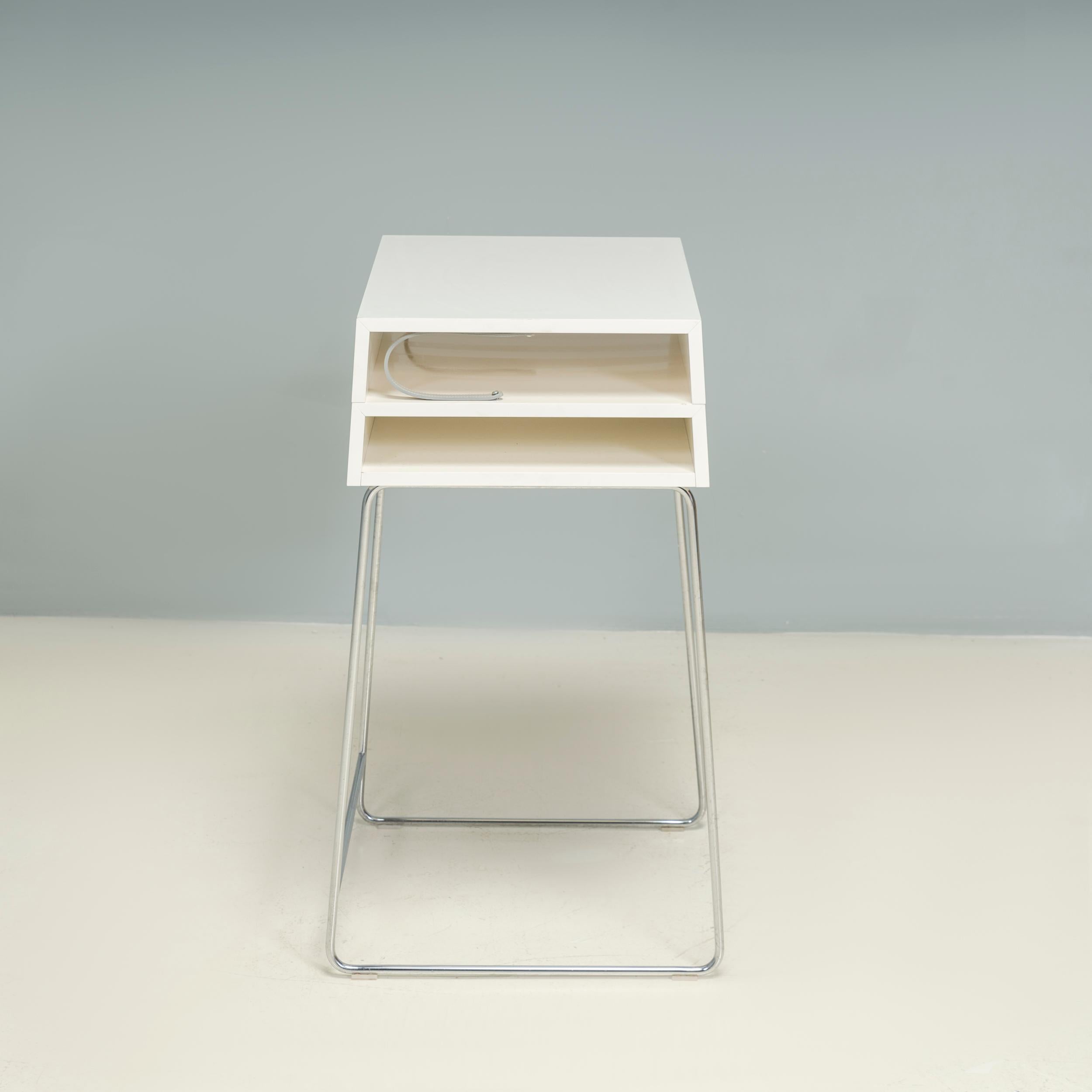 Metal Ligne Roset by Julie Pfligersdorffer White Poms Compact Desk For Sale