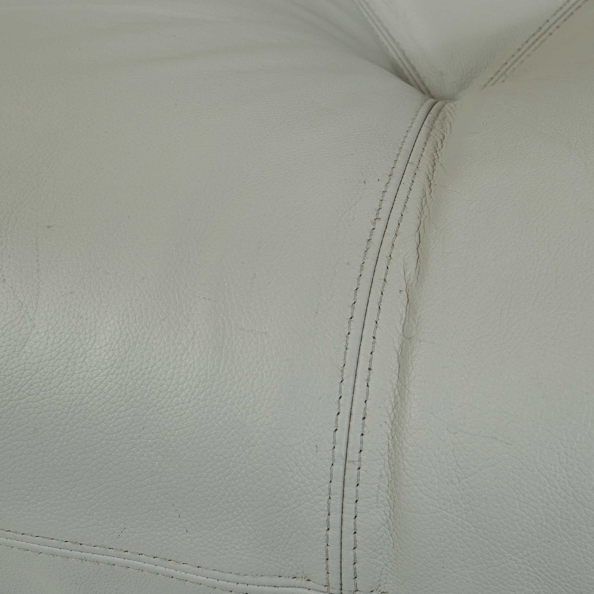 Ligne Roset Kali Three Seater Sofa in Grey Leather, 1990s 4