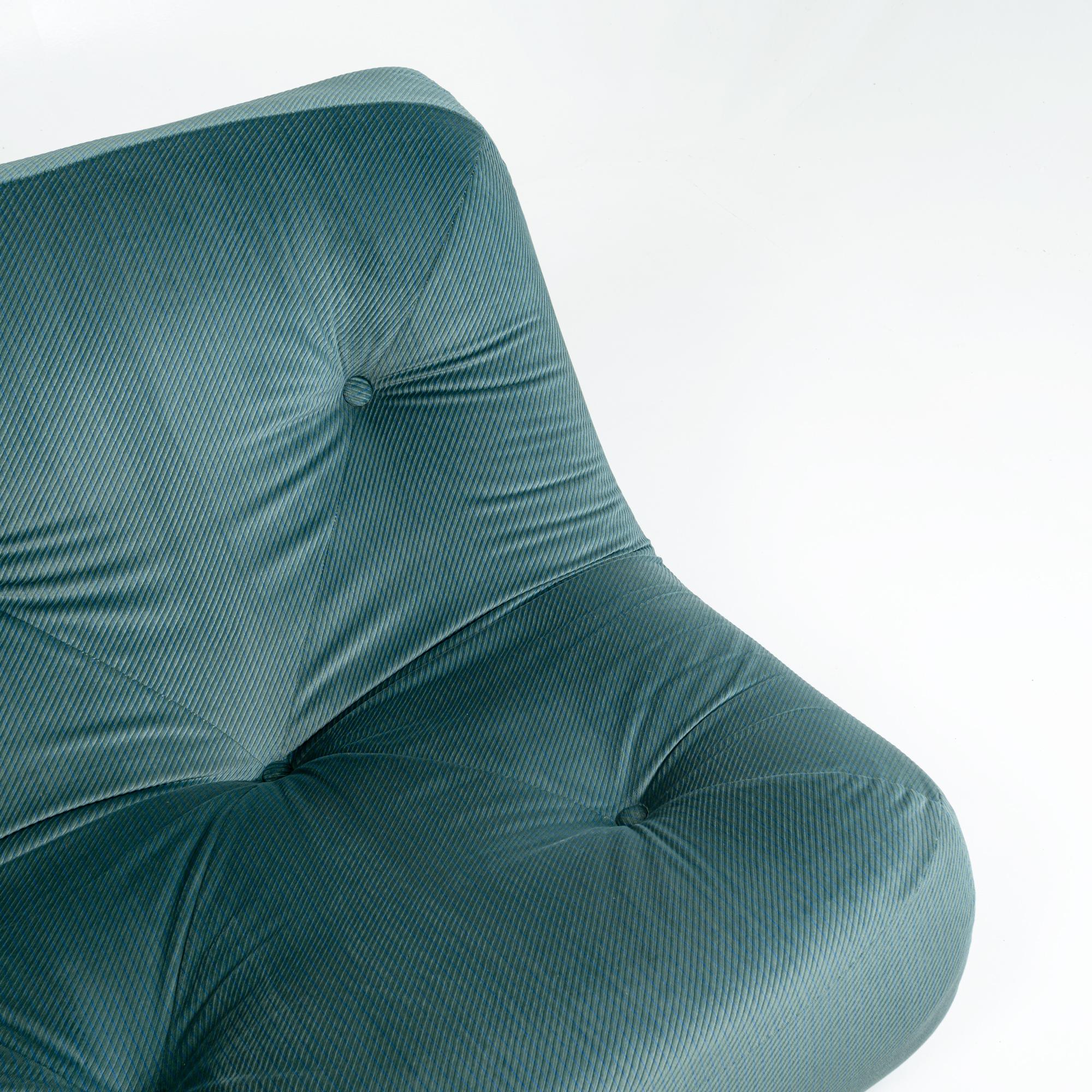 Fabric Ligne Roset Kali Three Seater Sofa in Original Emerald Corduroy