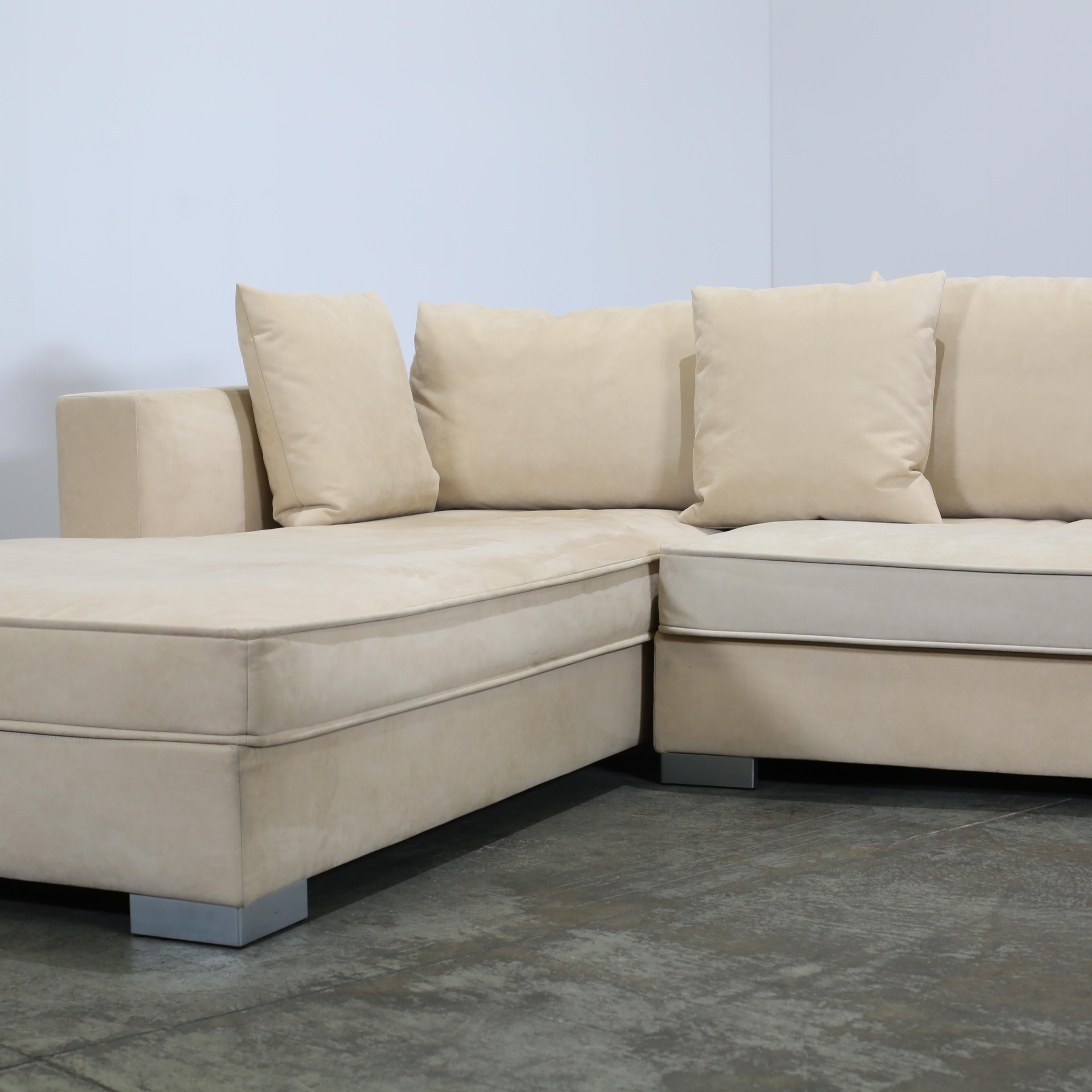 Ligne Roset L Shaped Rive Gauche Sofa by Didier Gomez In Good Condition For Sale In Basildon, London