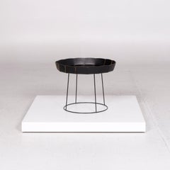 Ligne Roset Leather Metal Coffee Table