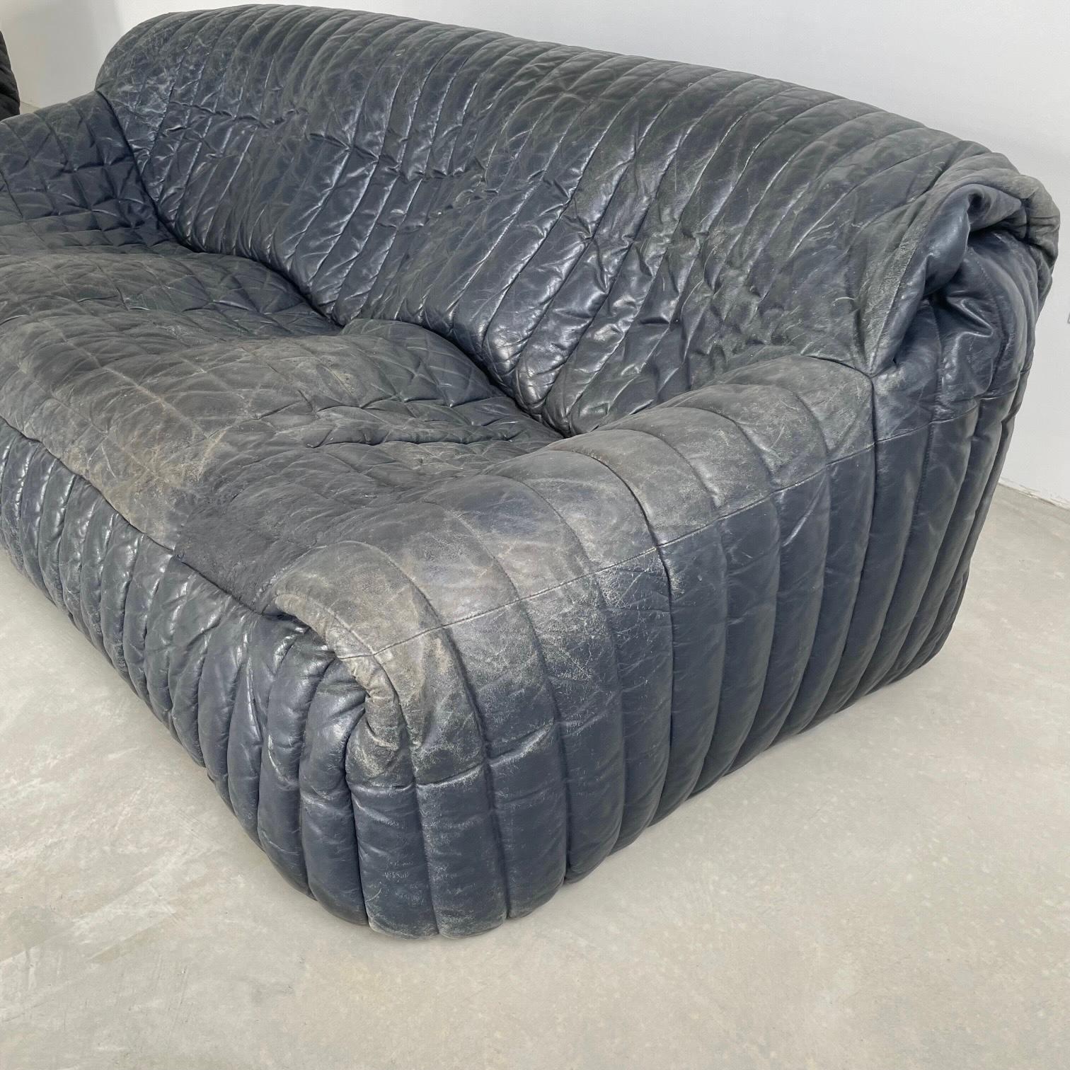 Ligne Roset Leather Sofa by Annie Hieronimus, 1980s France 3