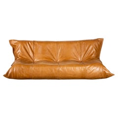Ligne Roset Leather Yoko 3-Seater Sofa by Michel Ducaroy