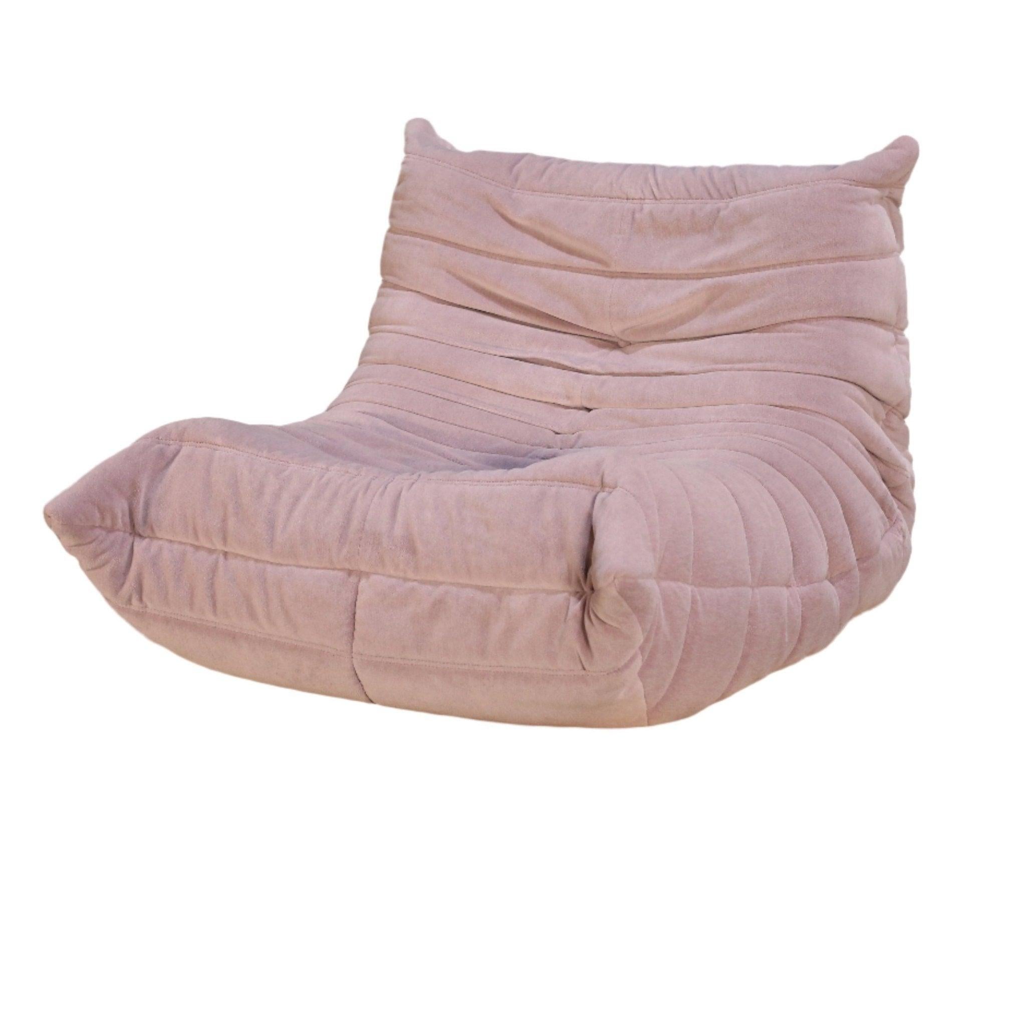 Modern Ligne Roset Light Pink Togo Armchair