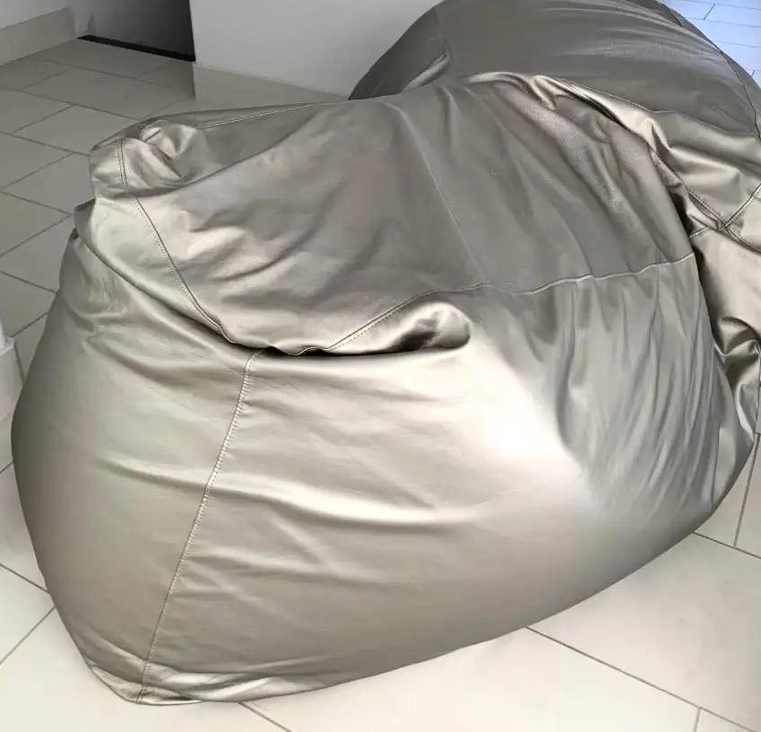 French Ligne Roset Limited Edition Canapé Patate Sofa Frédéric Ruyant, Gold Silver 2005