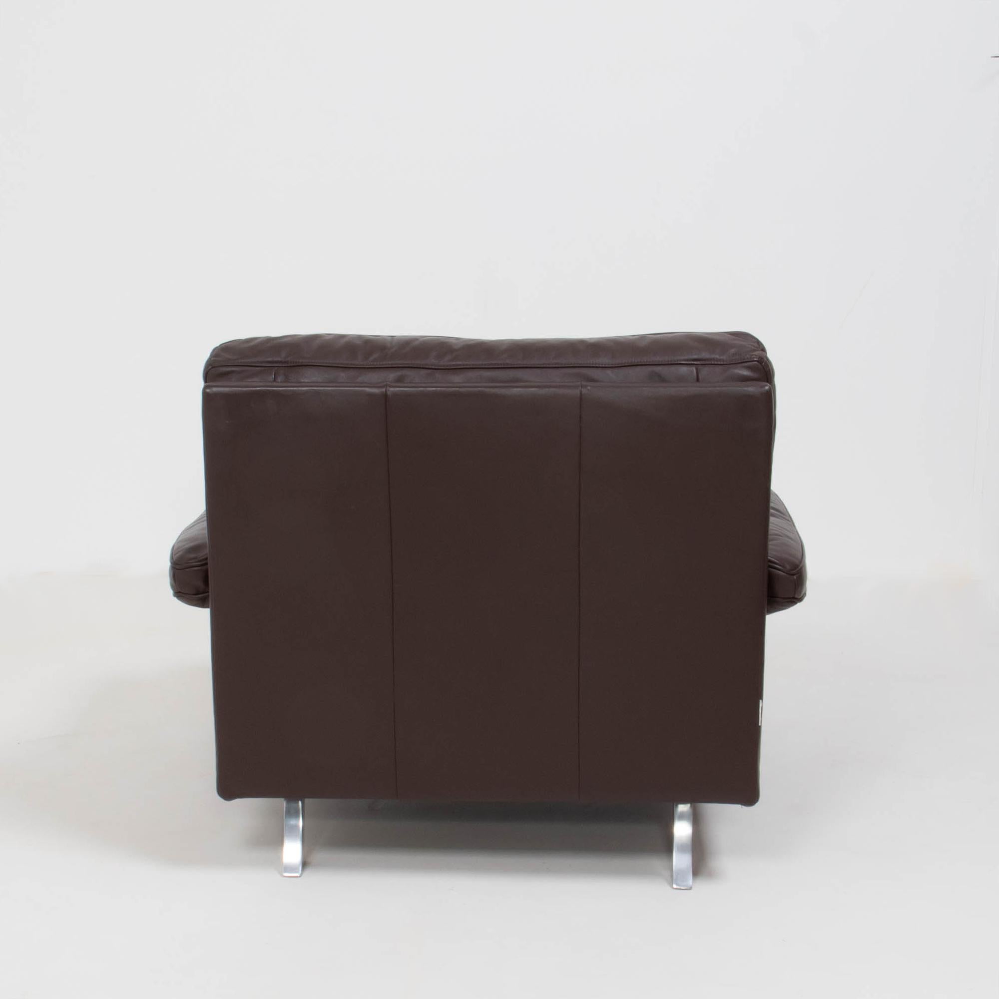 Ligne Roset Melodie Brown Leather Armchair 1