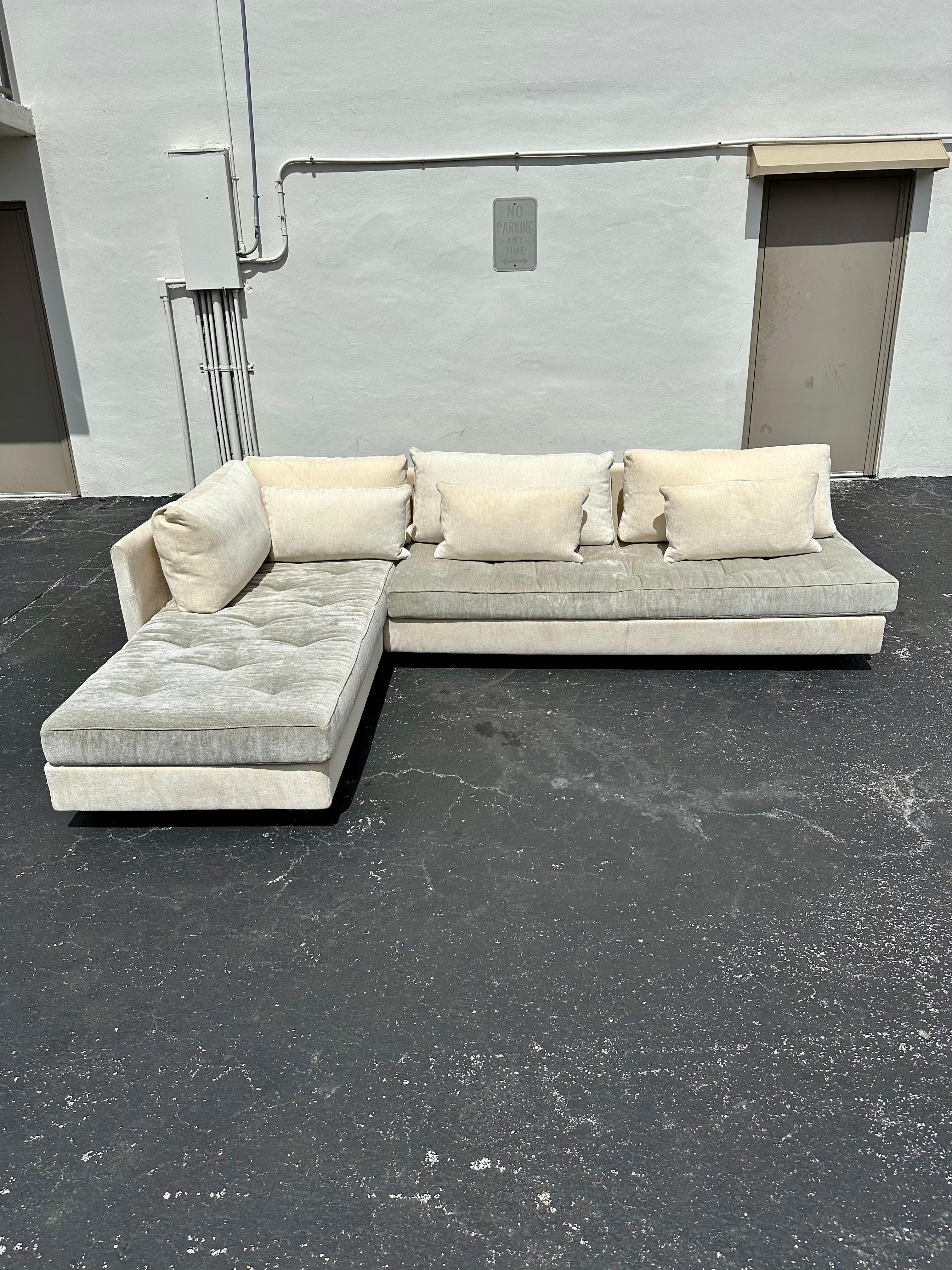 Ligne Roset Modular Seccional Convertible Abajo Gris Beige Siglo XXI y contemporáneo en venta