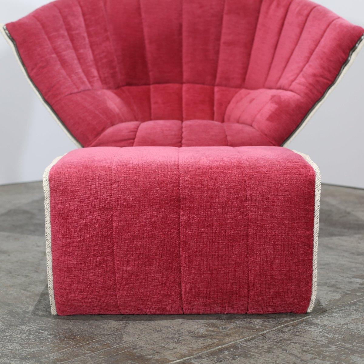 Ligne Roset Sillón y reposapiés Moël de Inga Sempé en Bueno estado para la venta en Basildon, London