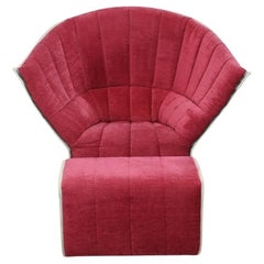 Fauteuil et pouf Moël de Ligne Roset par Inga Sempé