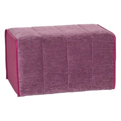 Ligne Roset MOËL Fabric Stool Purple Ottoman