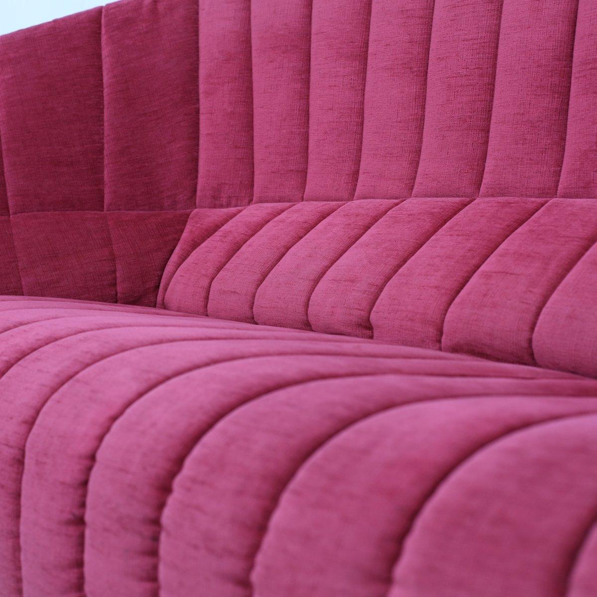 Ligne Roset Moël Three Seater Sofa and Bench by Inga Sempé In Good Condition For Sale In Basildon, London