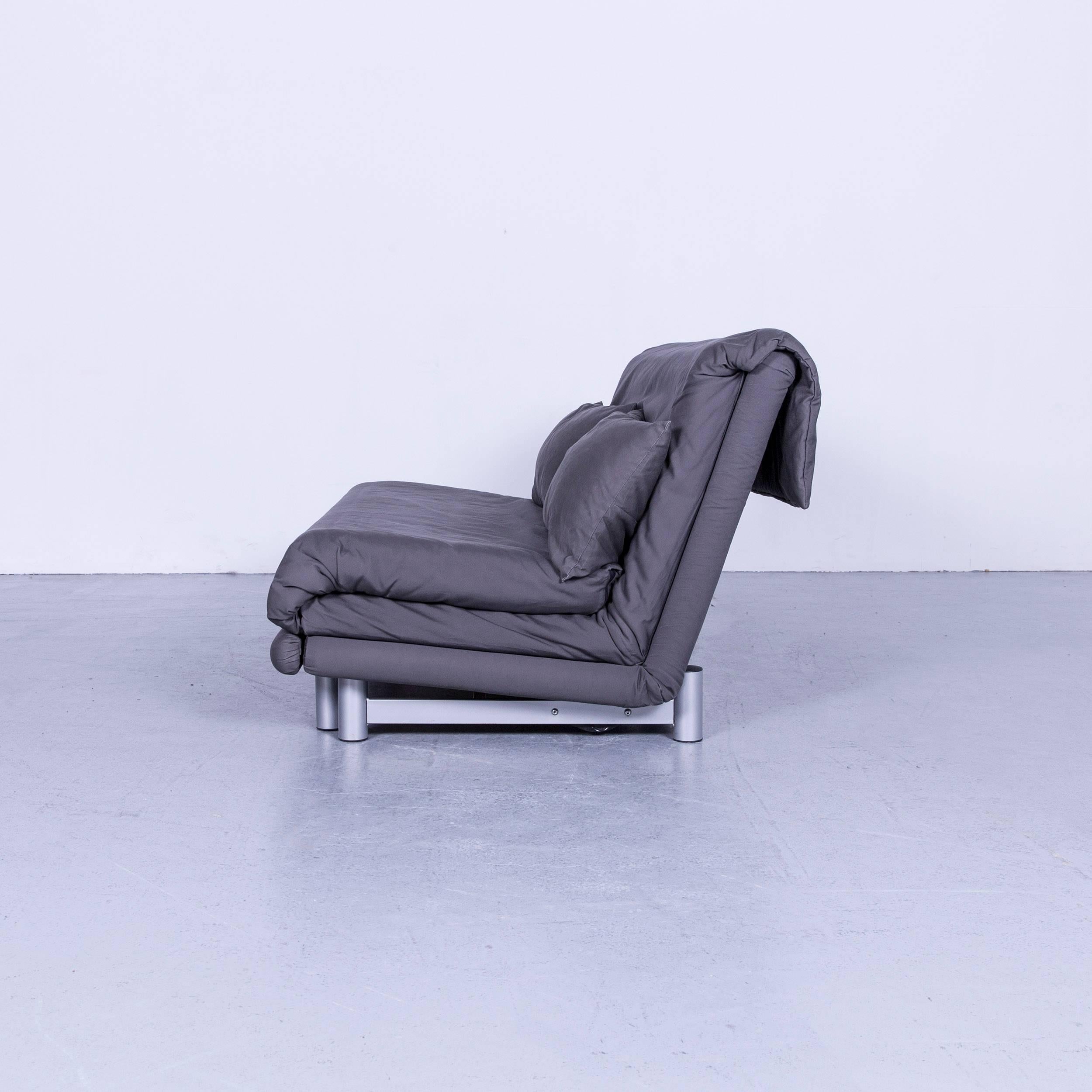 Ligne Roset Multi Designer Fabric Bed-Sofa Grey Two-Seat 4