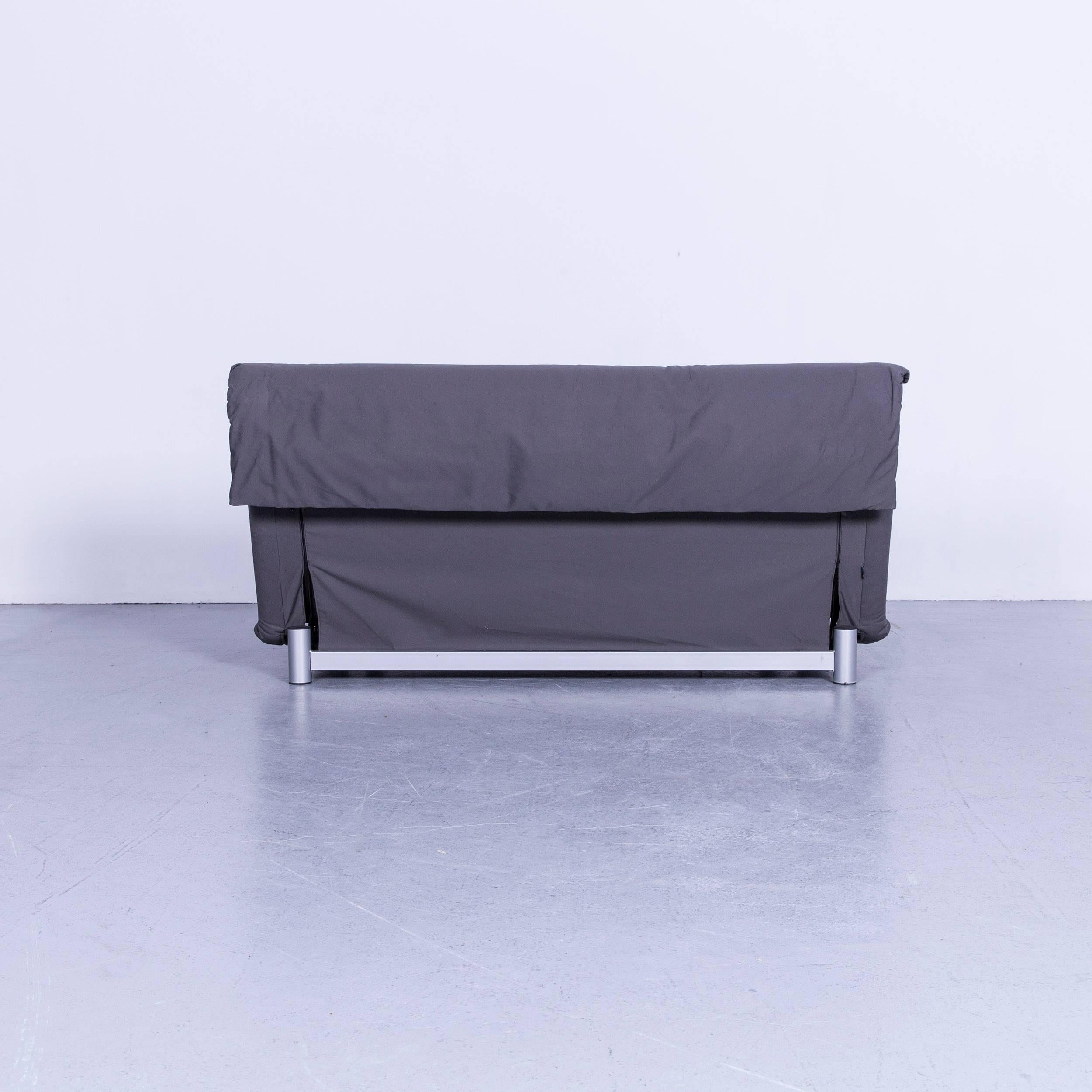 Ligne Roset Multi Designer Fabric Bed-Sofa Grey Two-Seat 5